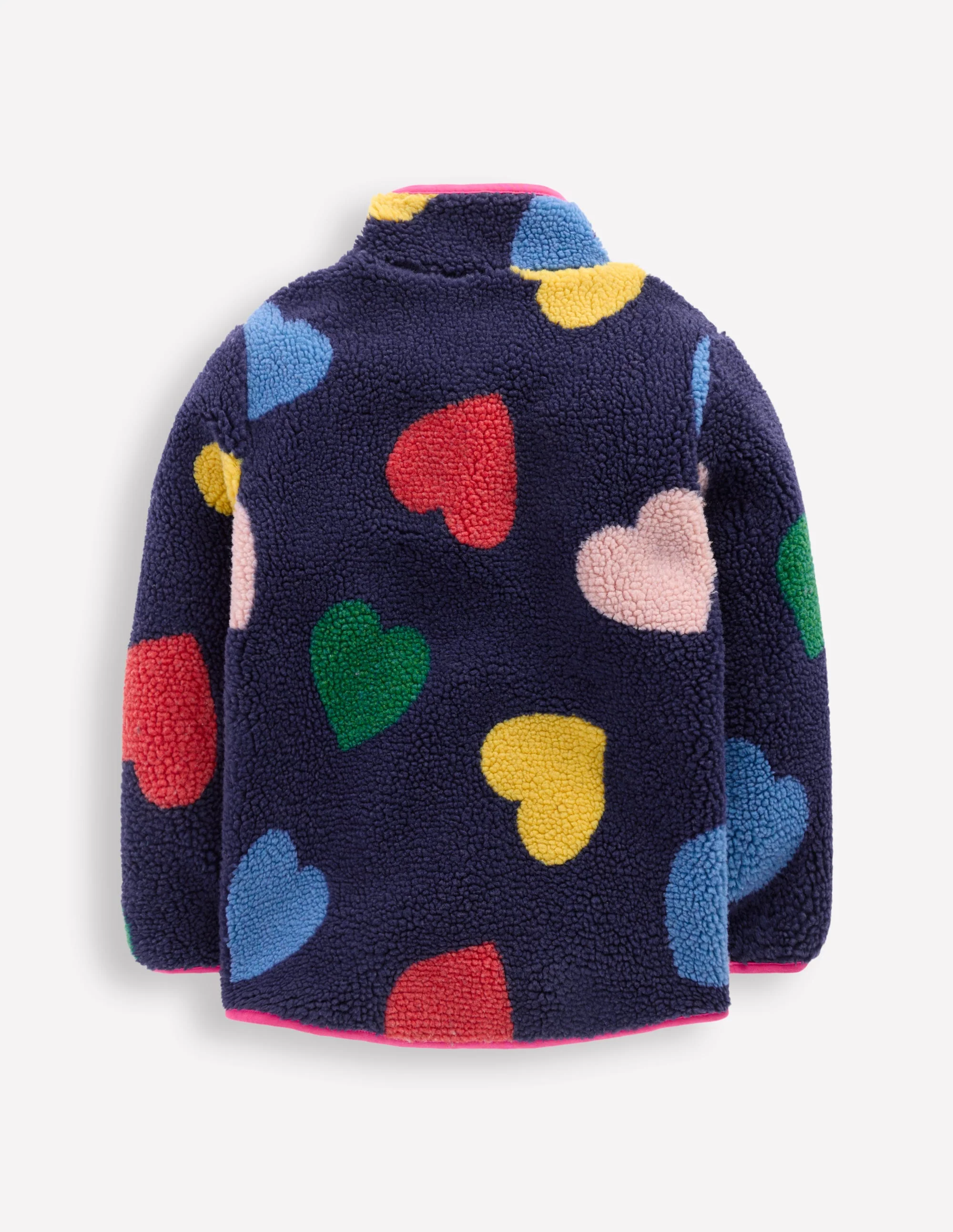 Eden Borg Zip-Through Jacket-Starboard Blue Multi Hearts - Image 2