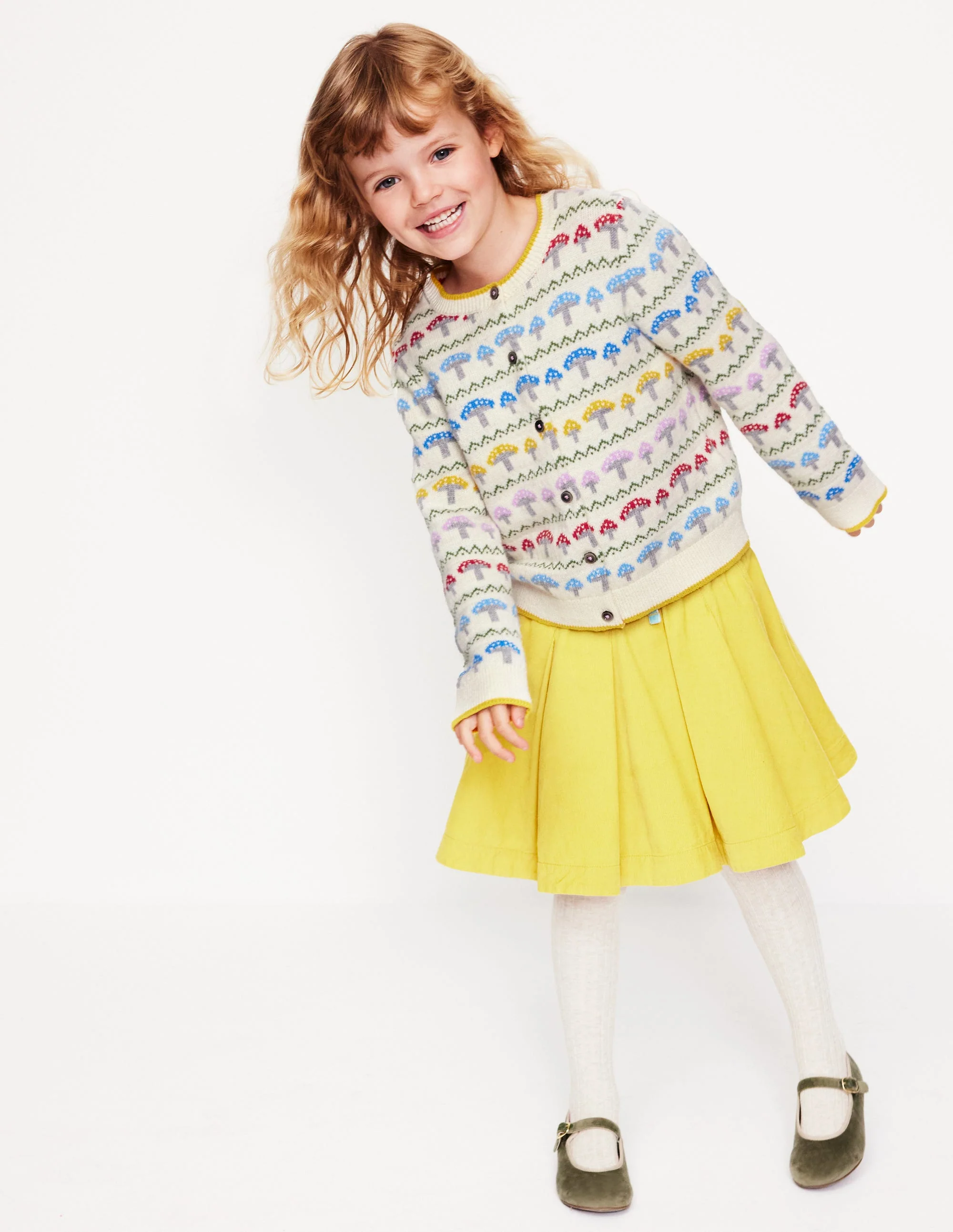 Edie Fair Isle Cardigan-Ecru Toadstool Fair Isle - Image 6