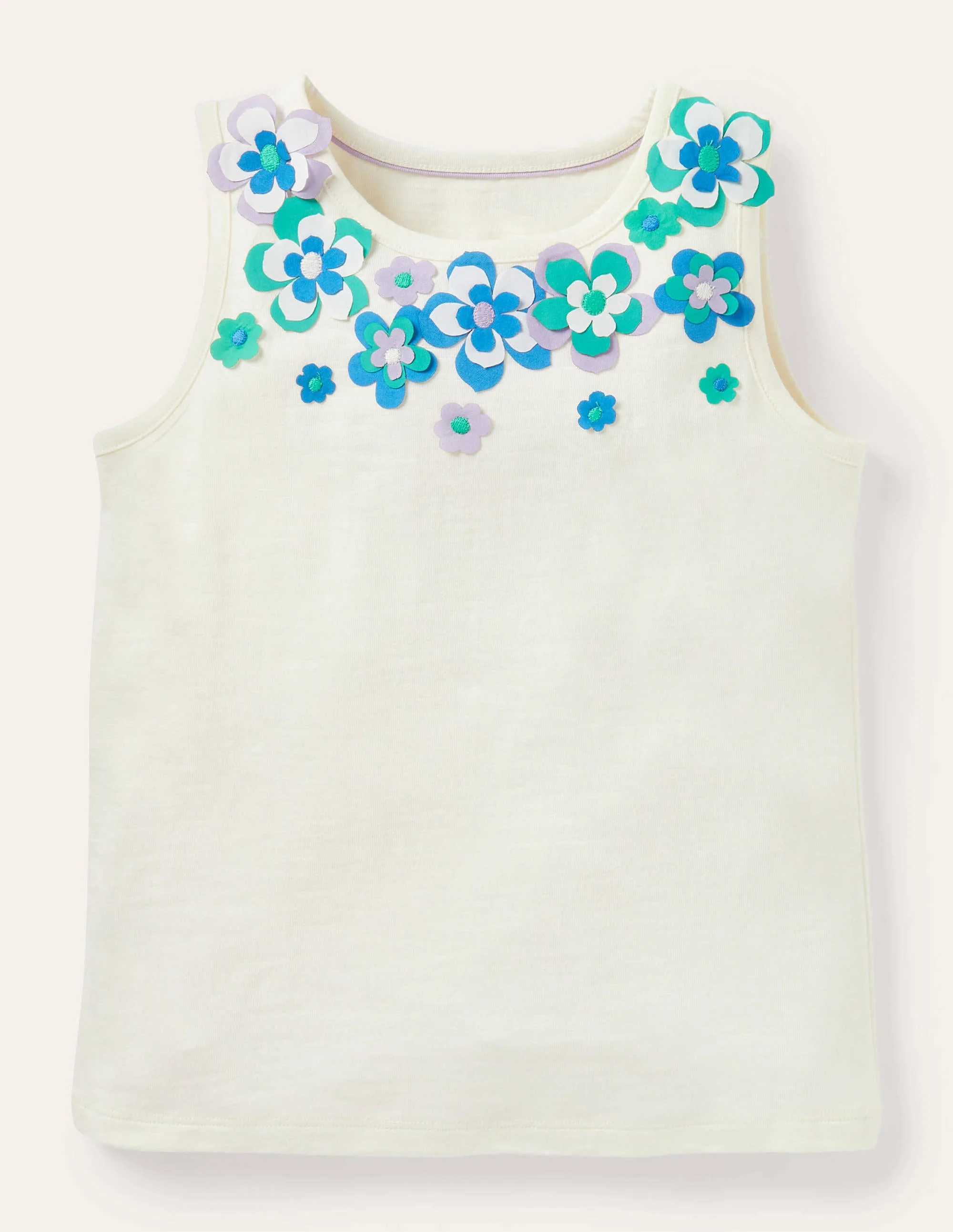 Flutter Flower Tank-Ivory