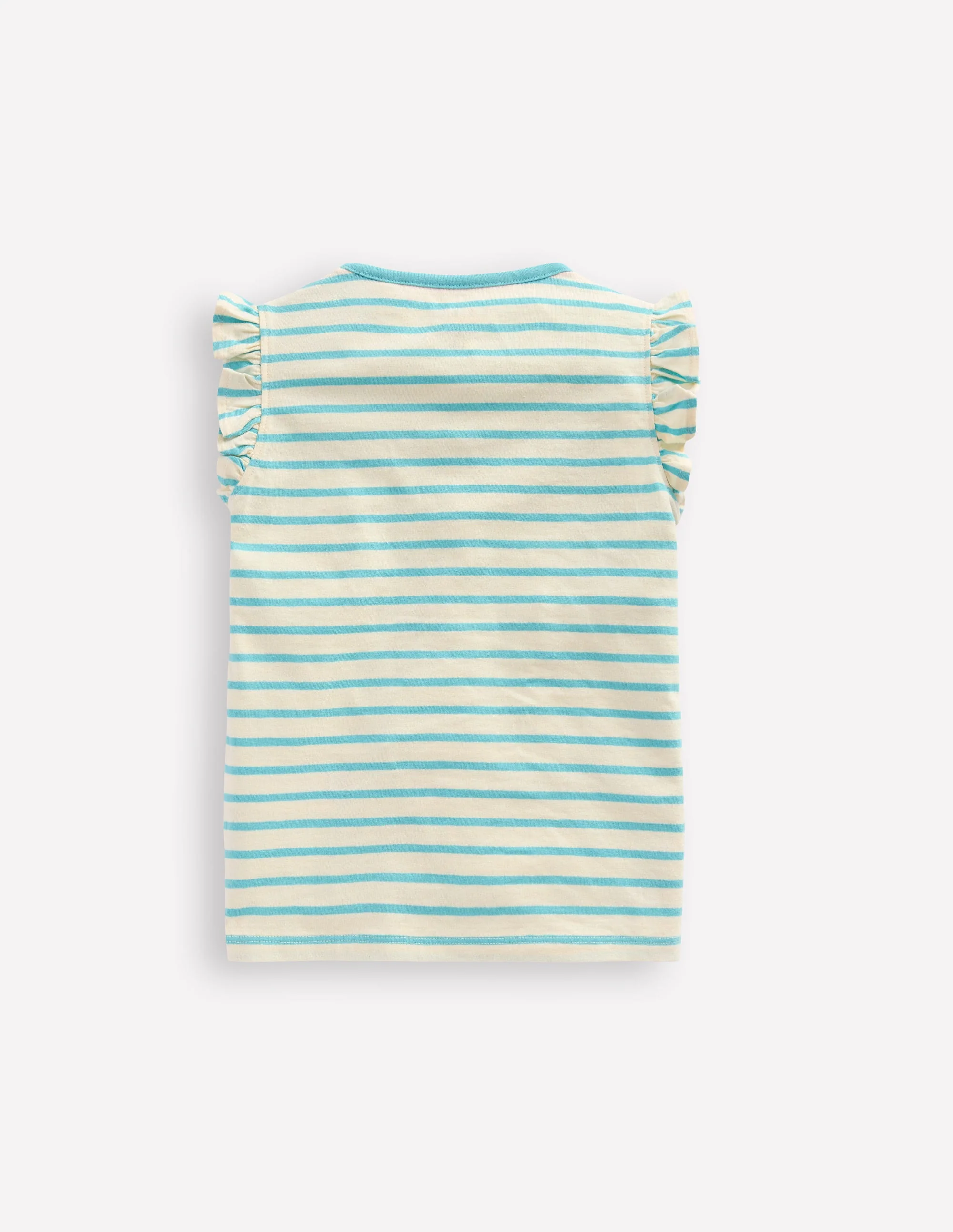 Flutter Short Sleeve T-shirt-Caribbean Blue Jellyfish - Image 2