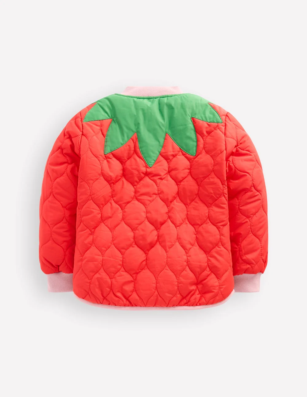 Fun Bomber Jacket-Strawberry Applique - Image 2