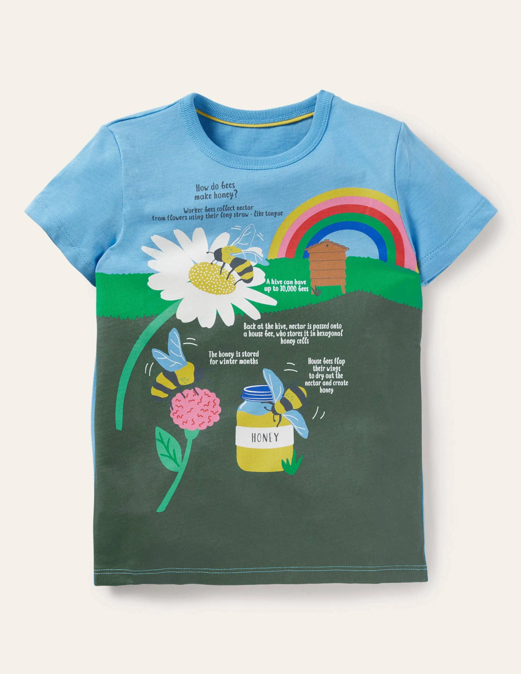 Fun Fact T-shirt-Surfboard Blue Bees Honey