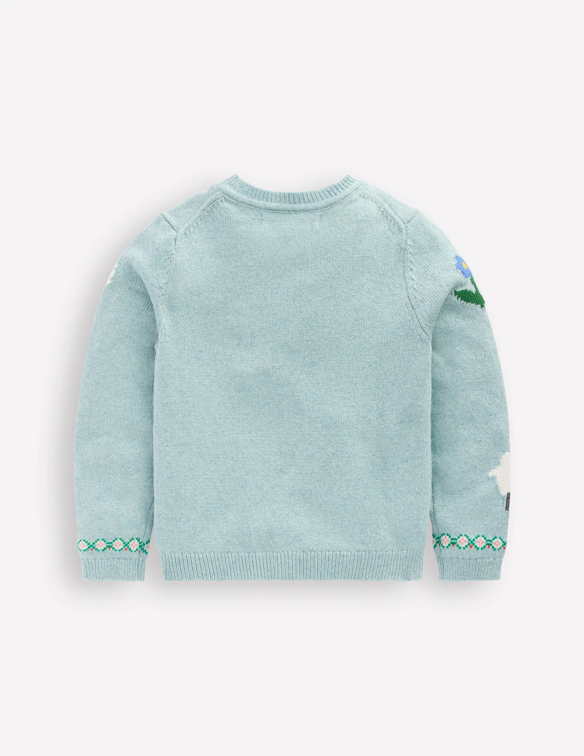 Fun Logo Cardigan-Georgian Blue Easter Motifs - Image 2