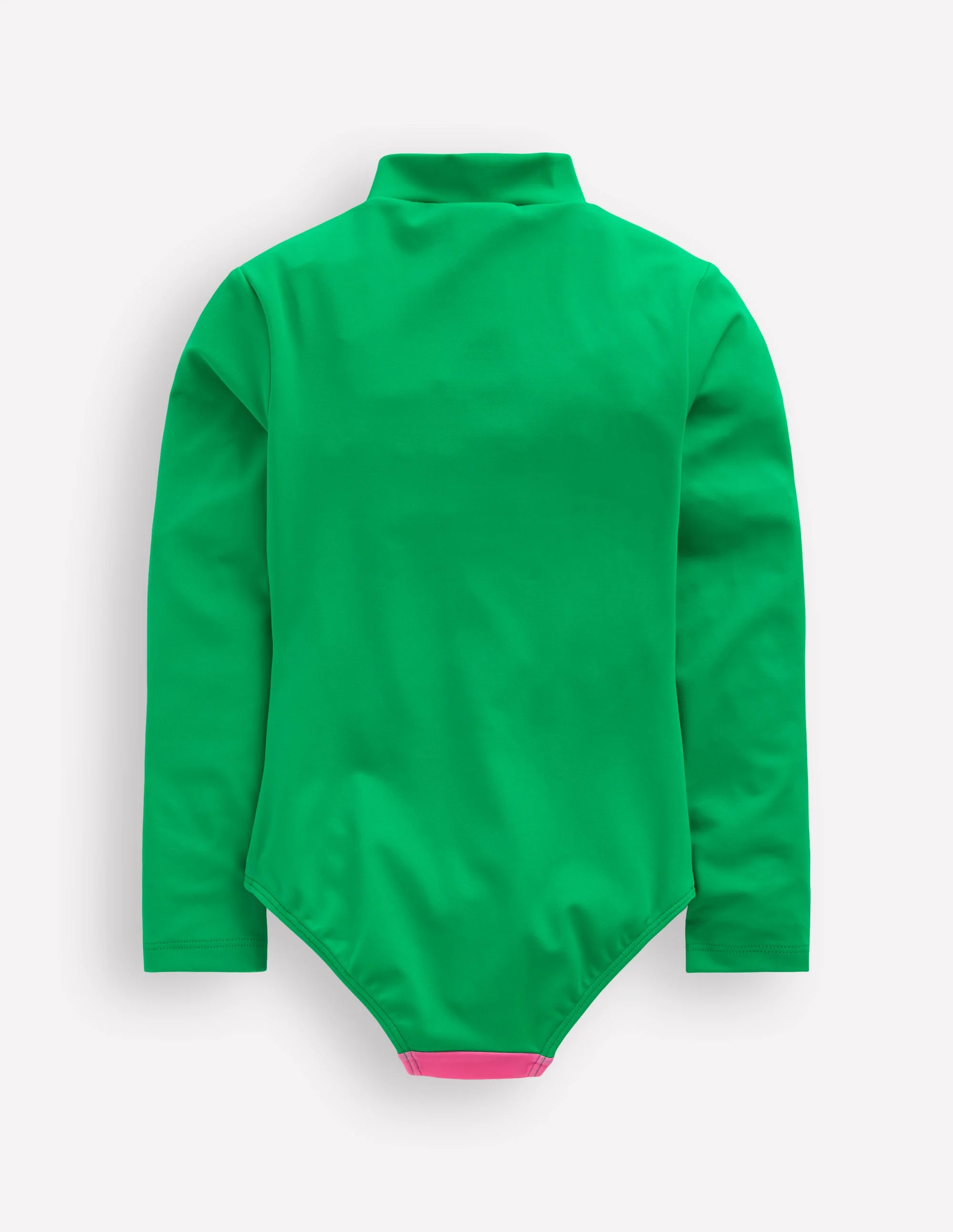 Fun Long-sleeved Swimsuit-Bright Emerald Fish - Image 2