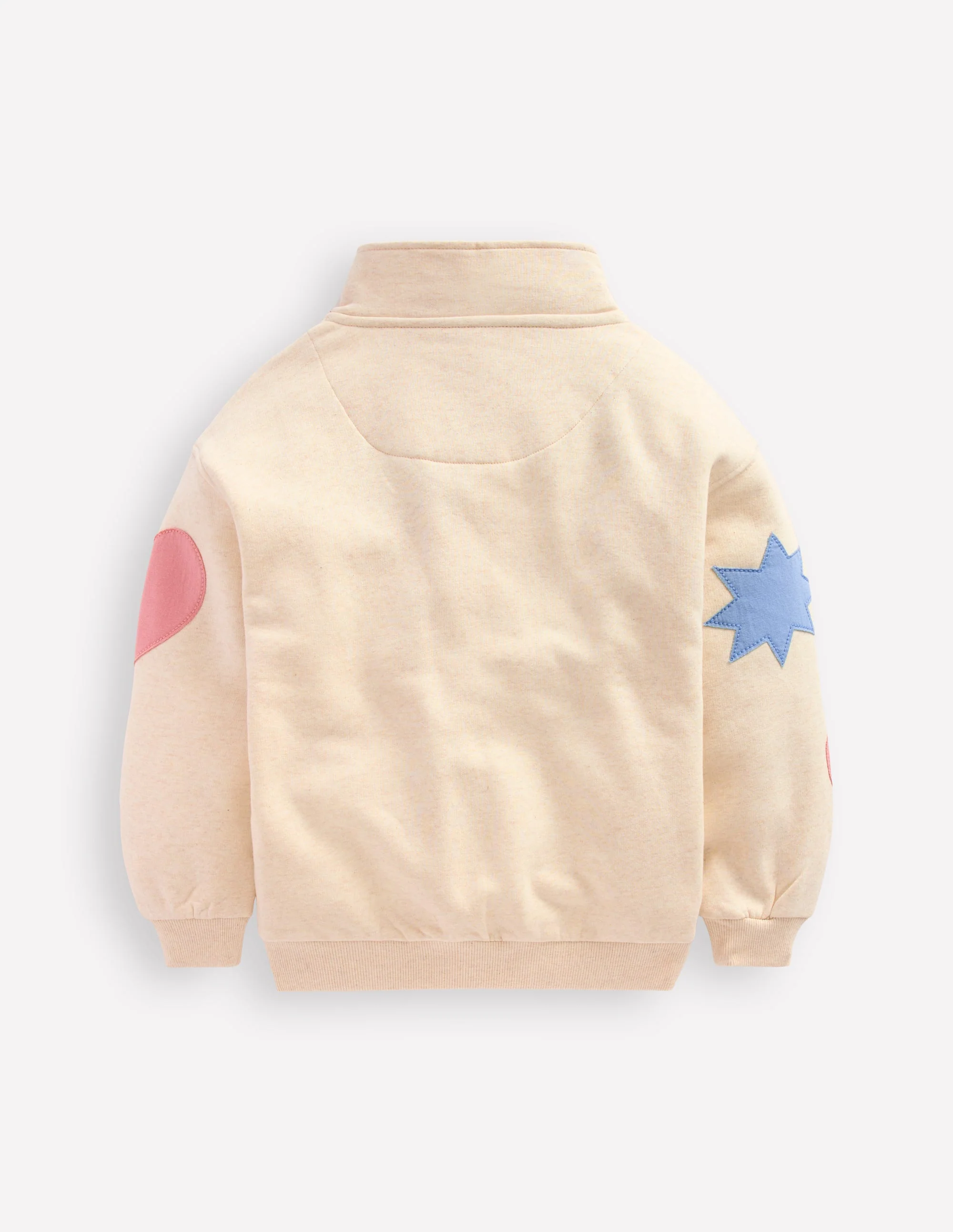Half-zip Sweatshirt-Applique Shapes - Image 2