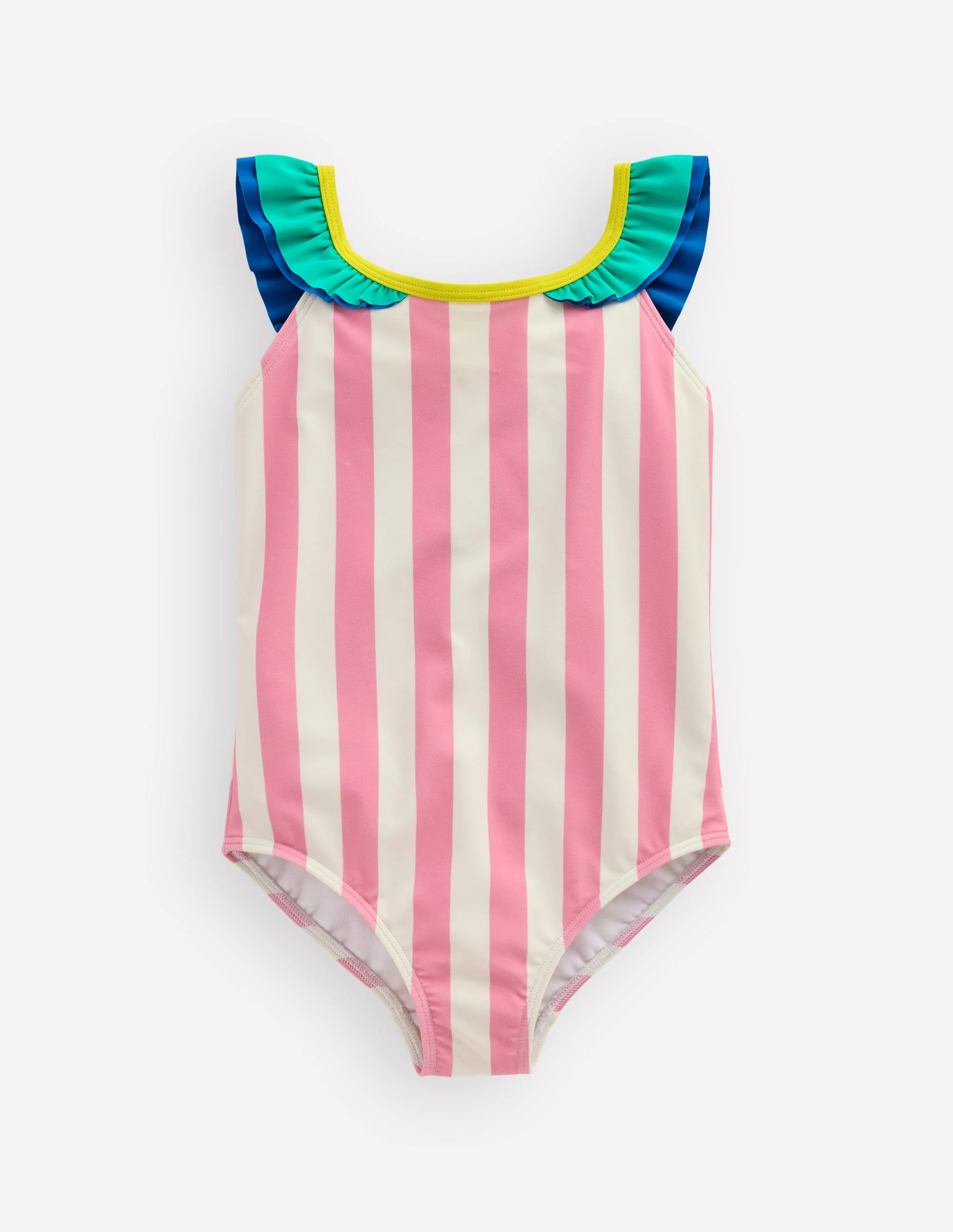 Hallie Frill Strap Swimsuit-Formica Pink Parrot - Image 4