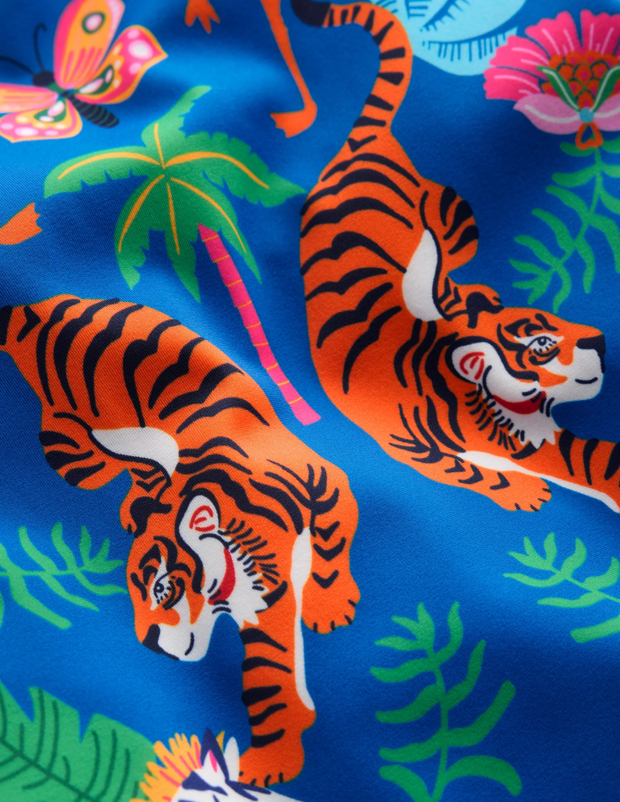 Hallie Frill Strap Swimsuit-Jungle Placement - Image 3