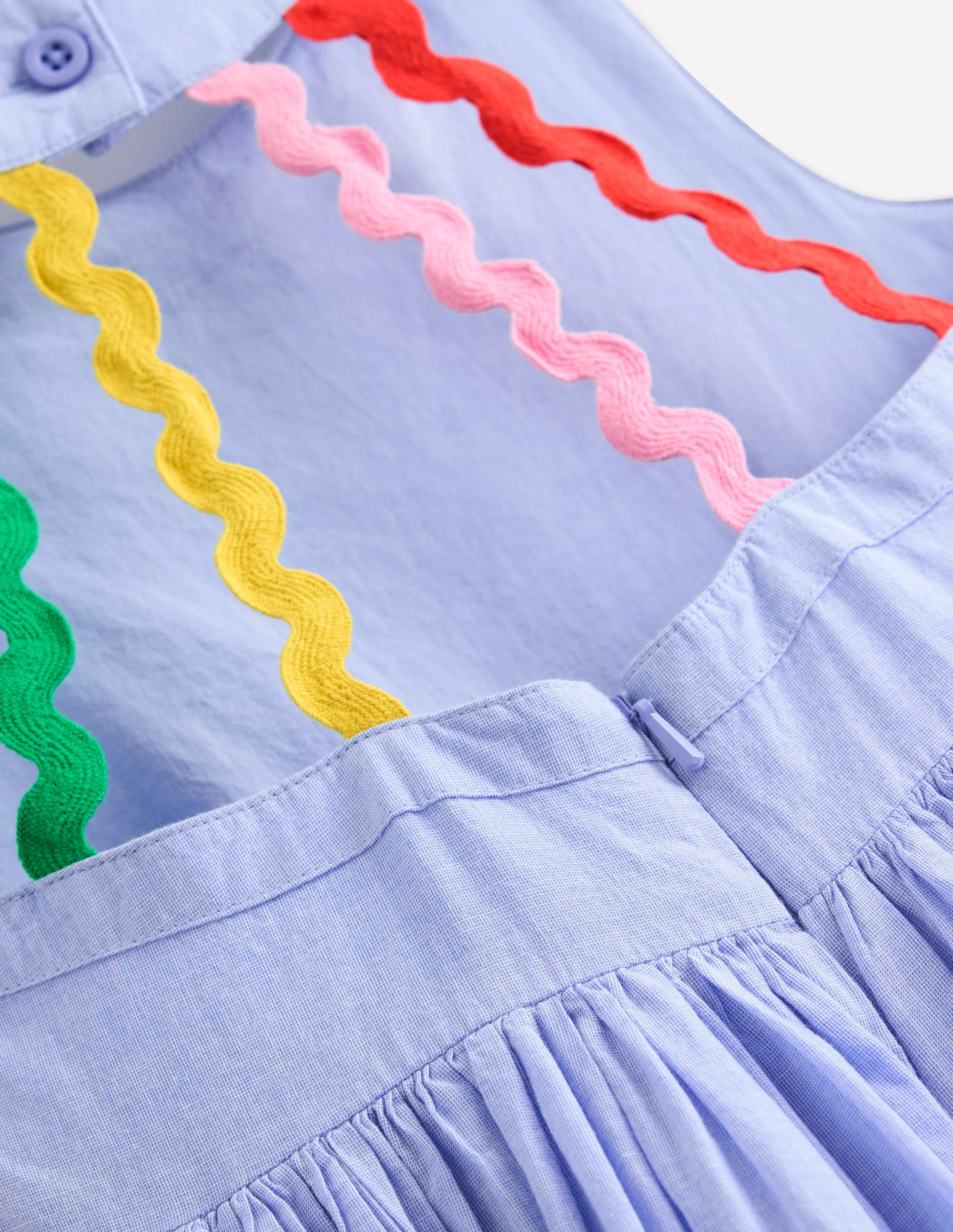 Harlow Back Detail Dress-End on End/Multi Trim - Image 3