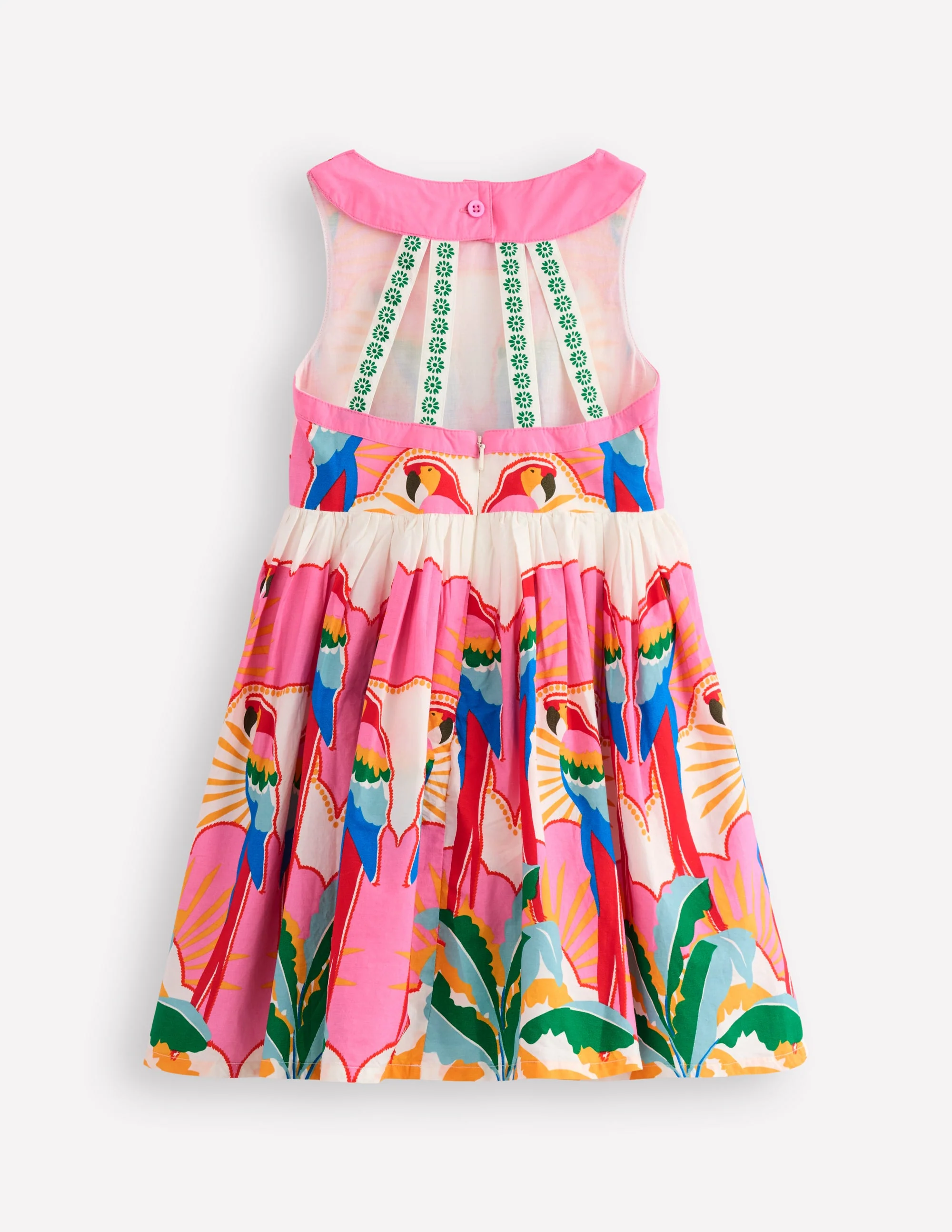 Harlow Back Detail Dress-Multi Parrot - Image 2