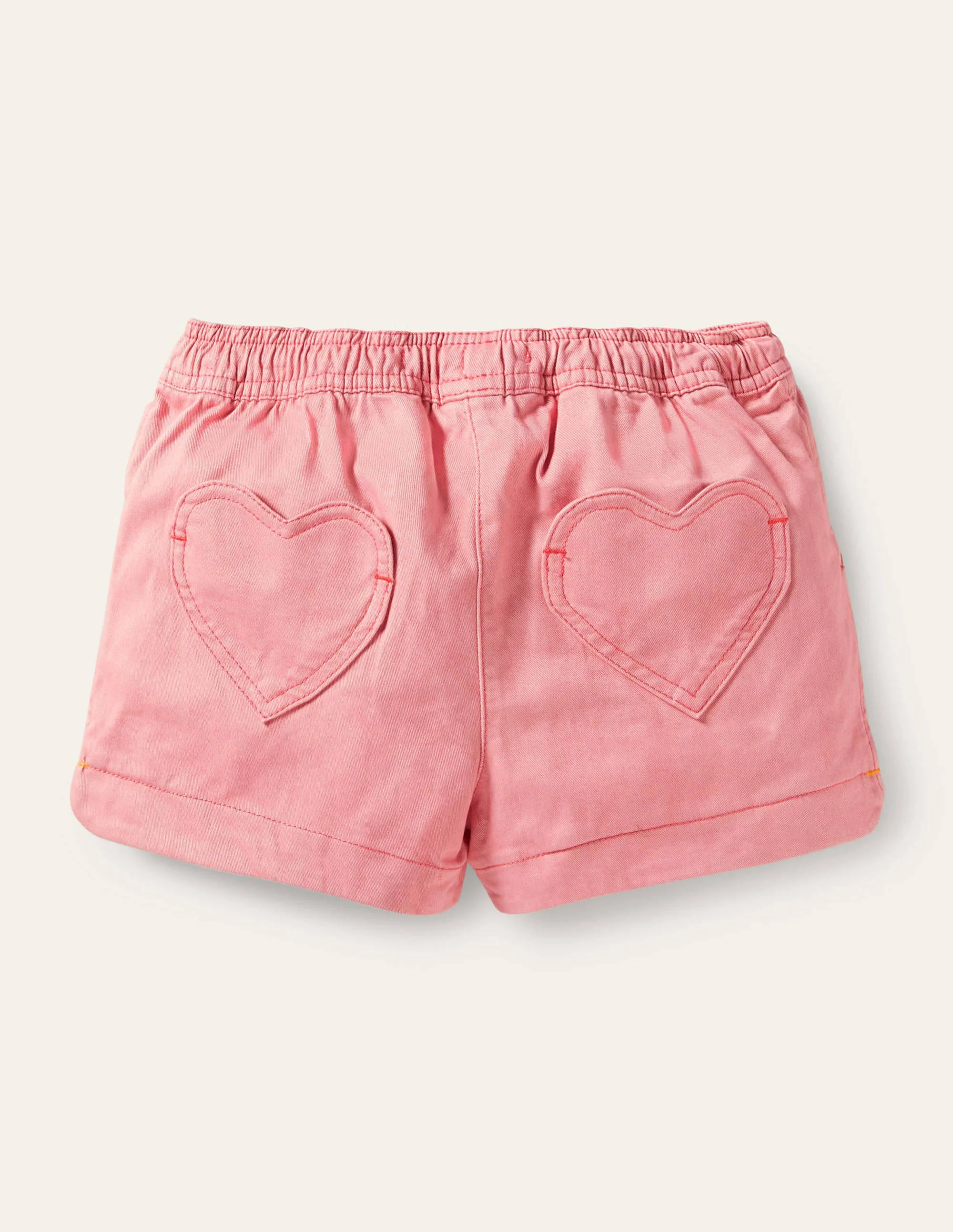 Heart Pocket Shorts-Almond Pink - Image 2