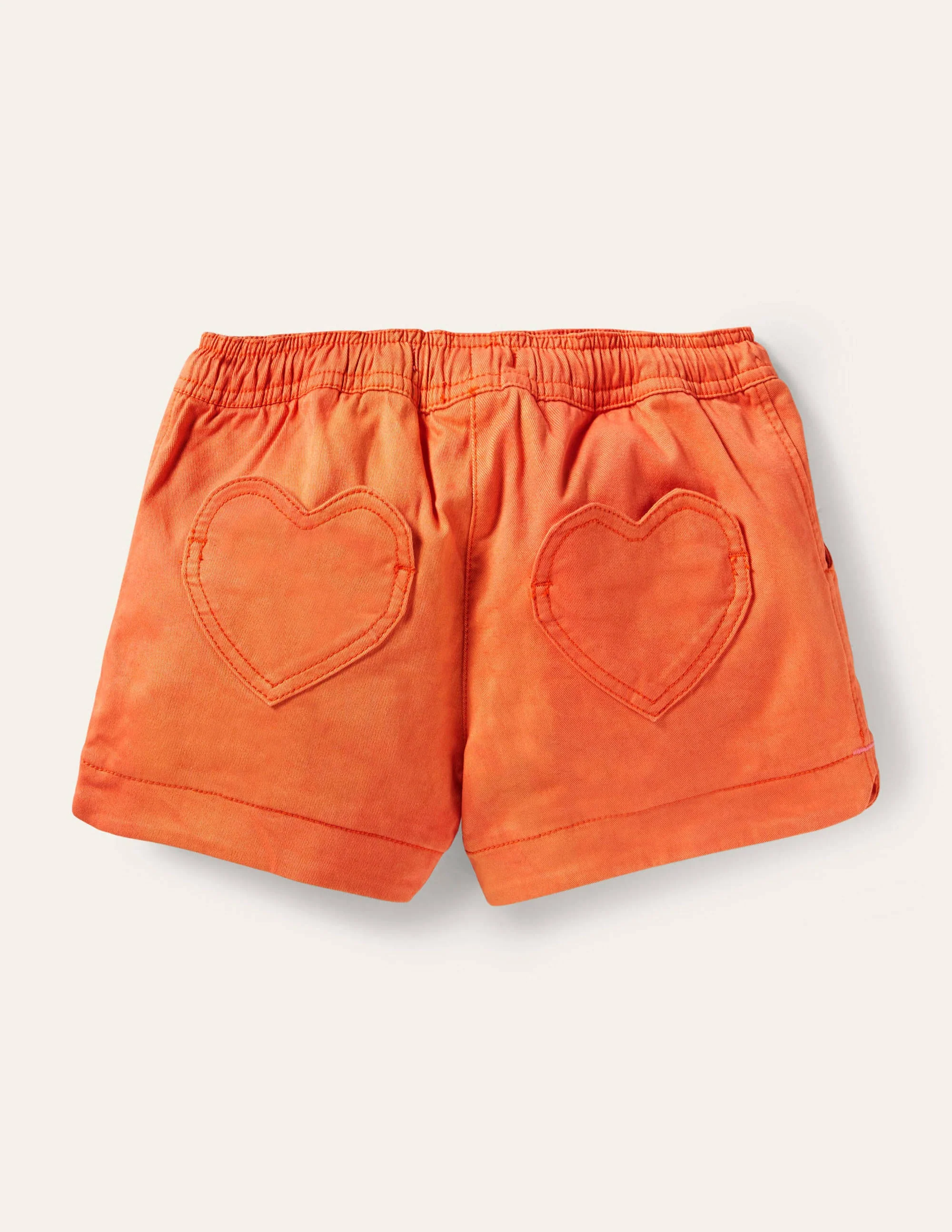 Heart Pocket Shorts-Satsuma Orange - Image 2
