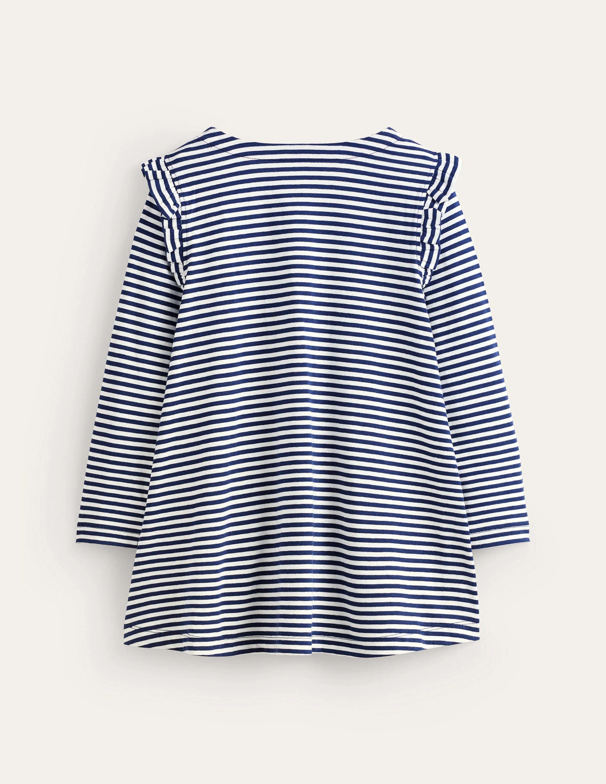 Heart Pocket Tunic-College Navy/Ivory Hearts - Image 2
