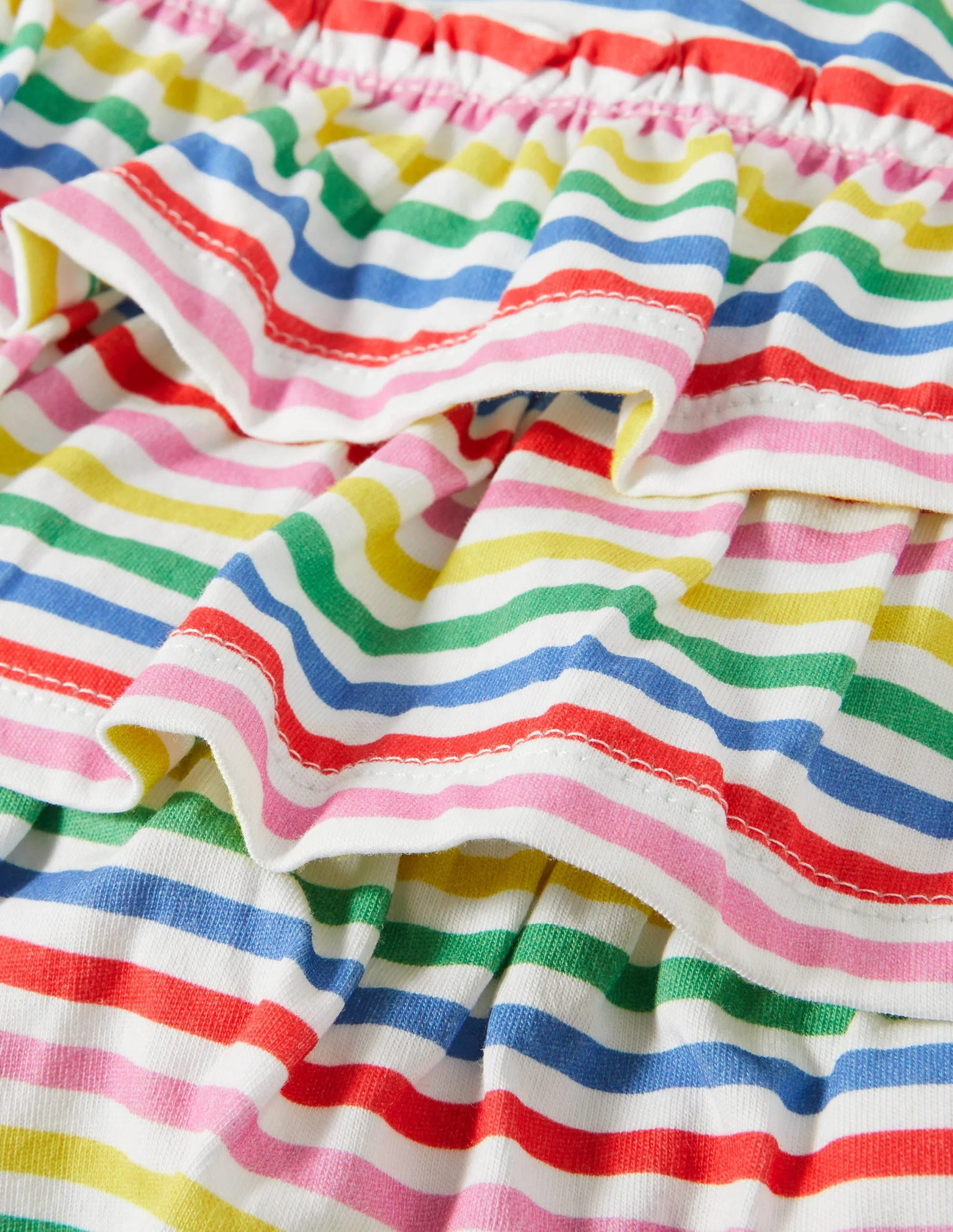 Jersey Ruffle Skort-Multi Stripe - Image 3