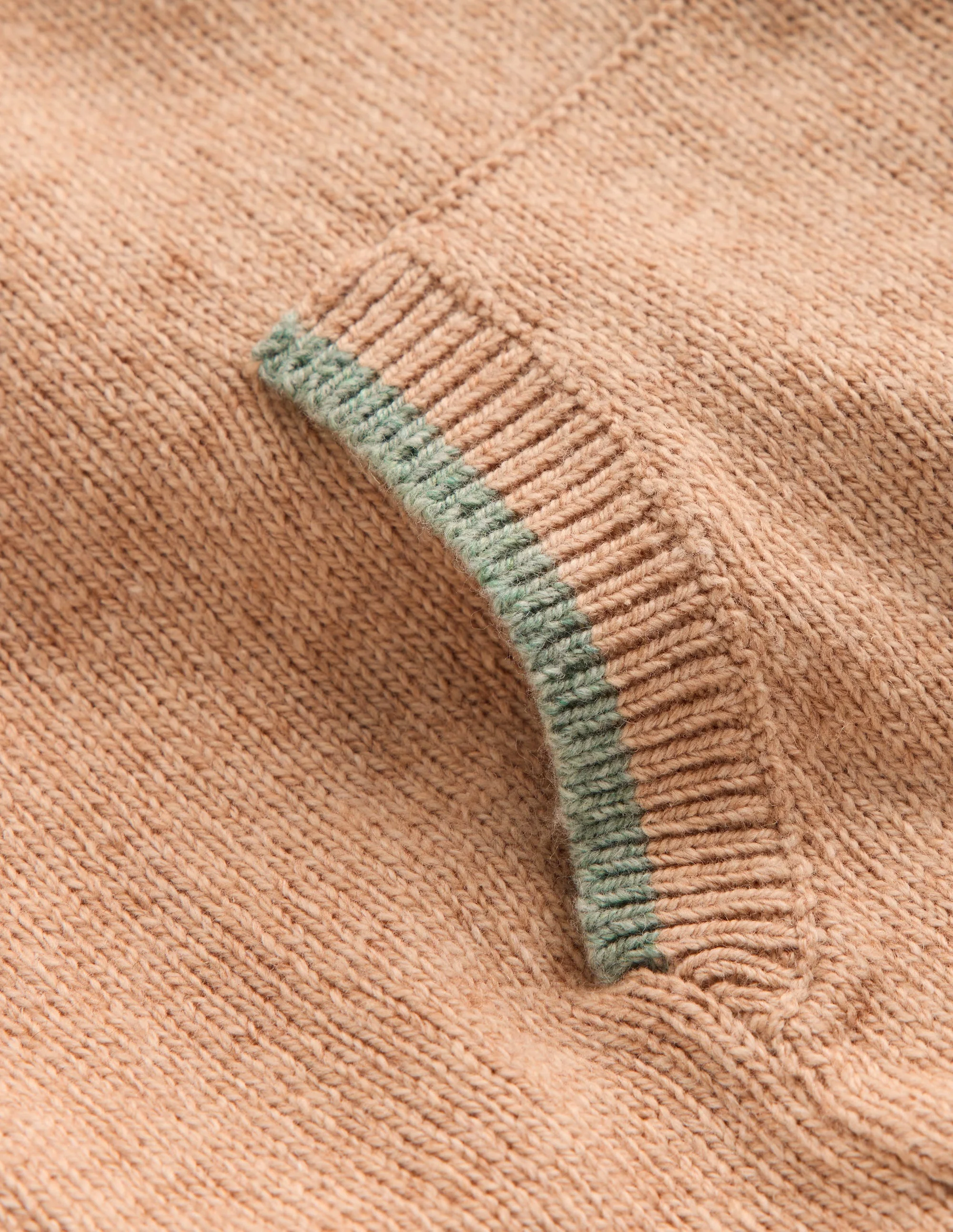 Knitted Hoody-Oatmeal Marl - Image 3