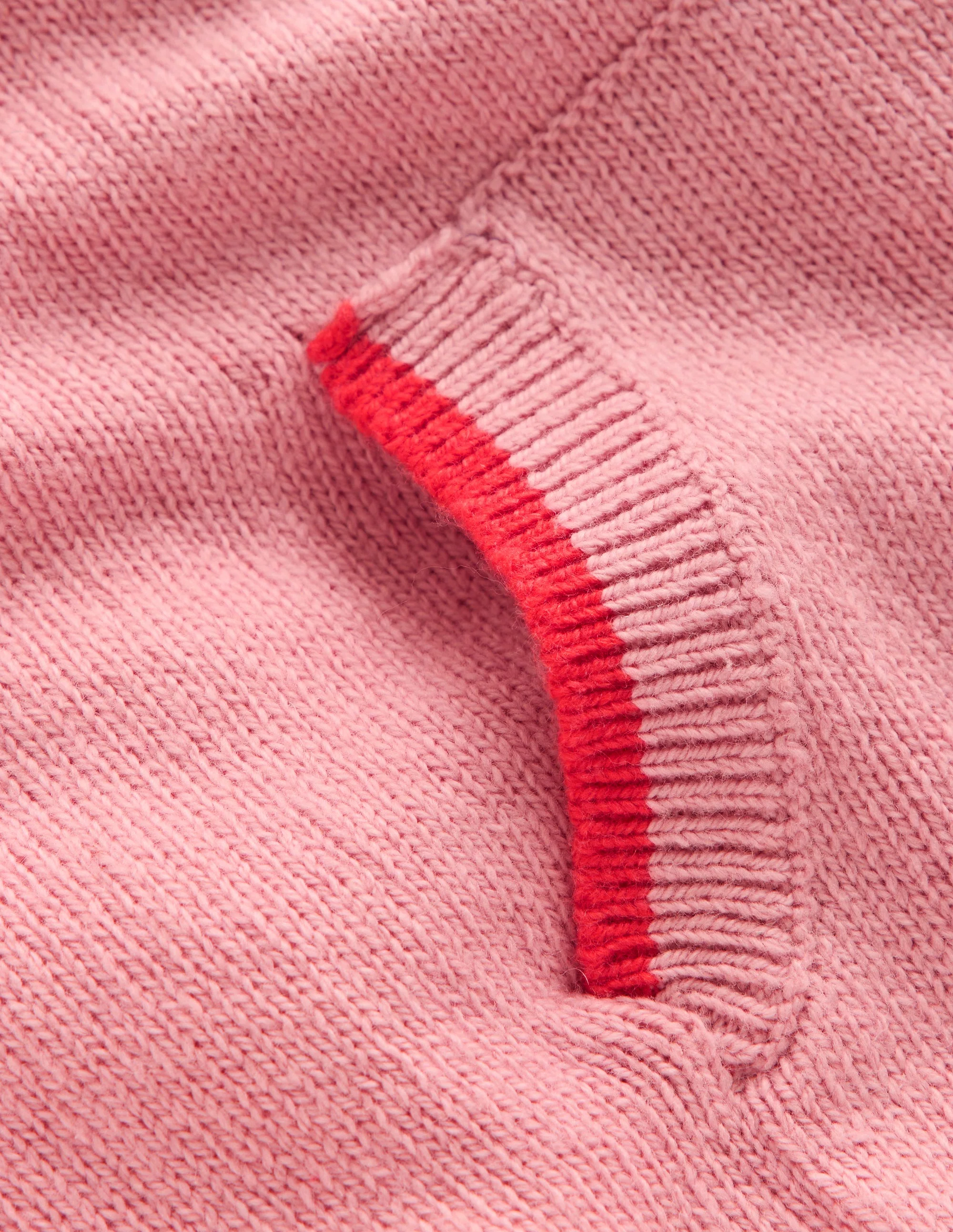 Knitted Hoody-Vintage Pink Marl - Image 3