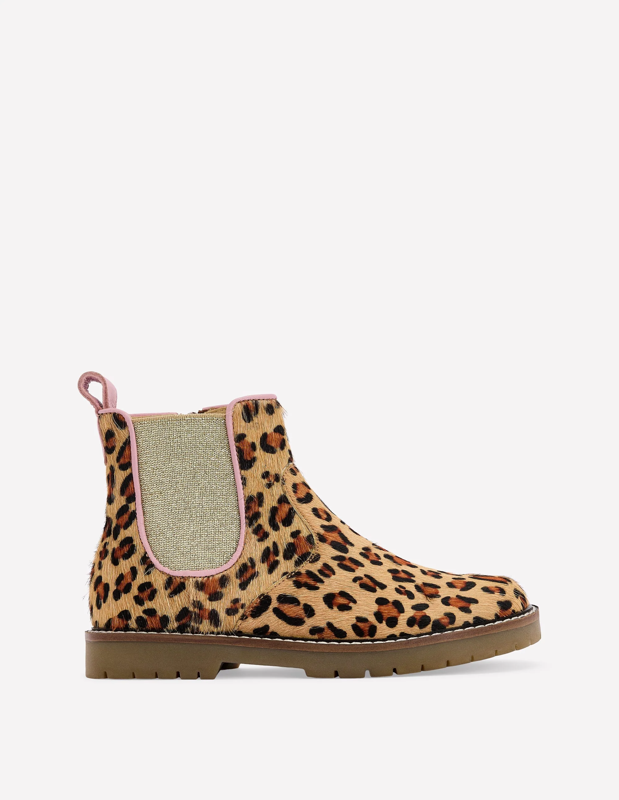 Leather Chelsea Boots-Leopard