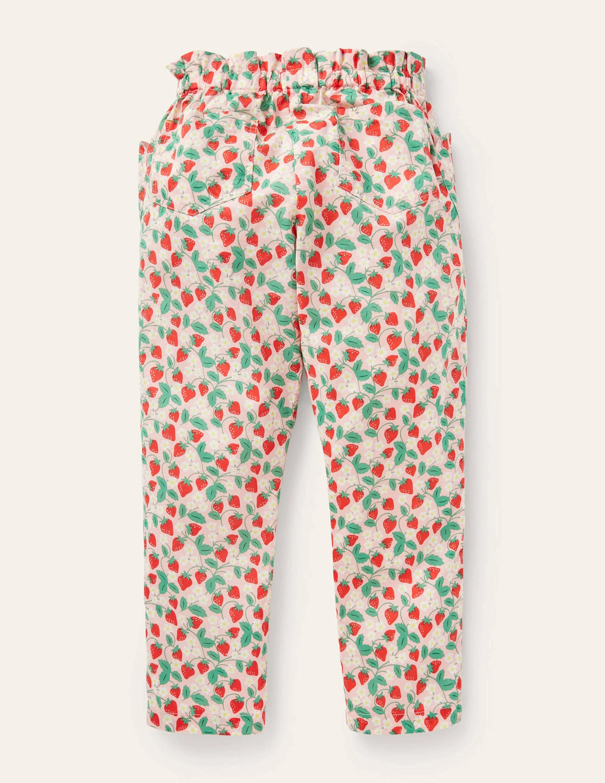 Lightweight Printed Pants-Boto Pink Strawberry Ditsy - Image 2