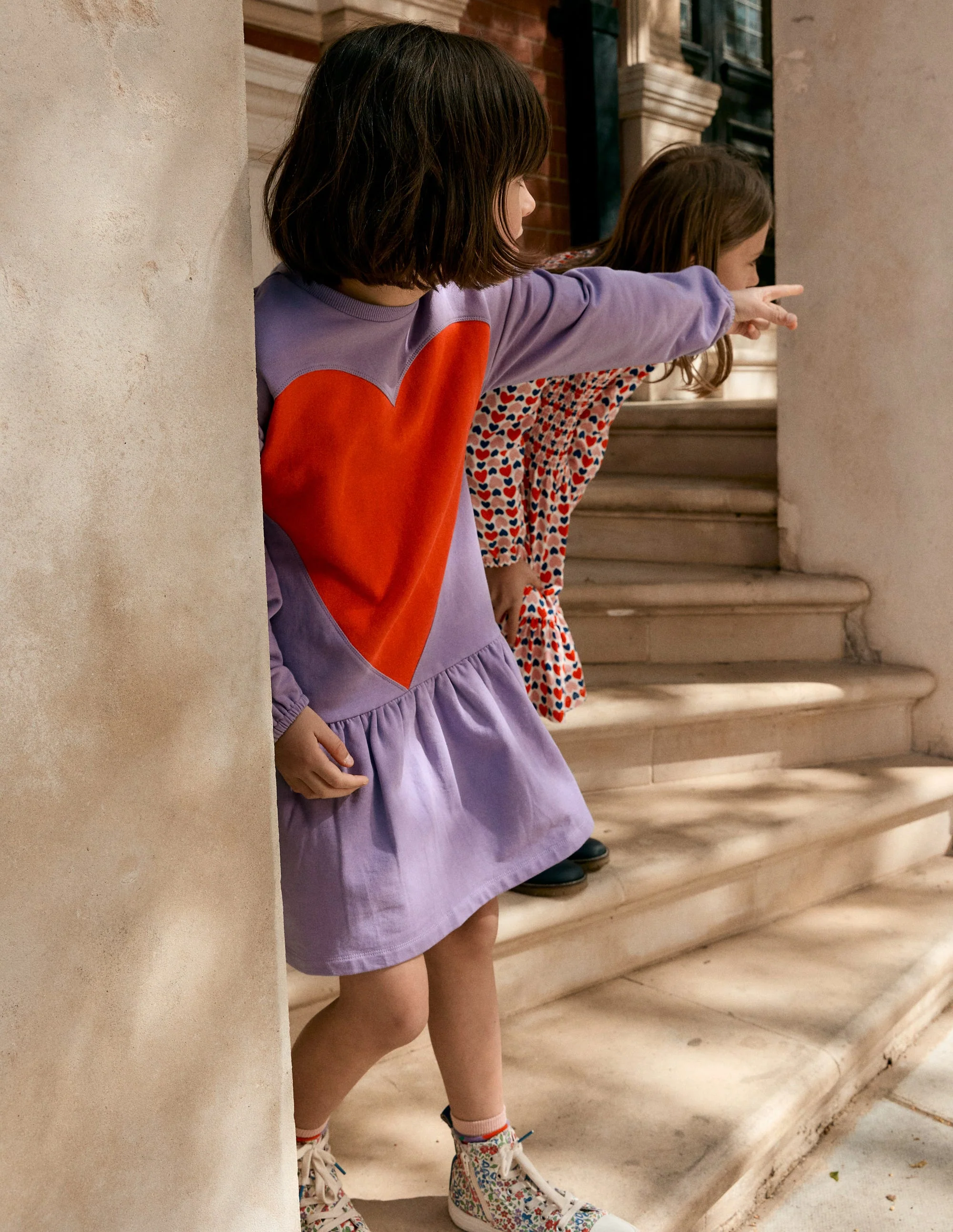 Logo Sweatshirt Dress-Aster Purple - Image 4
