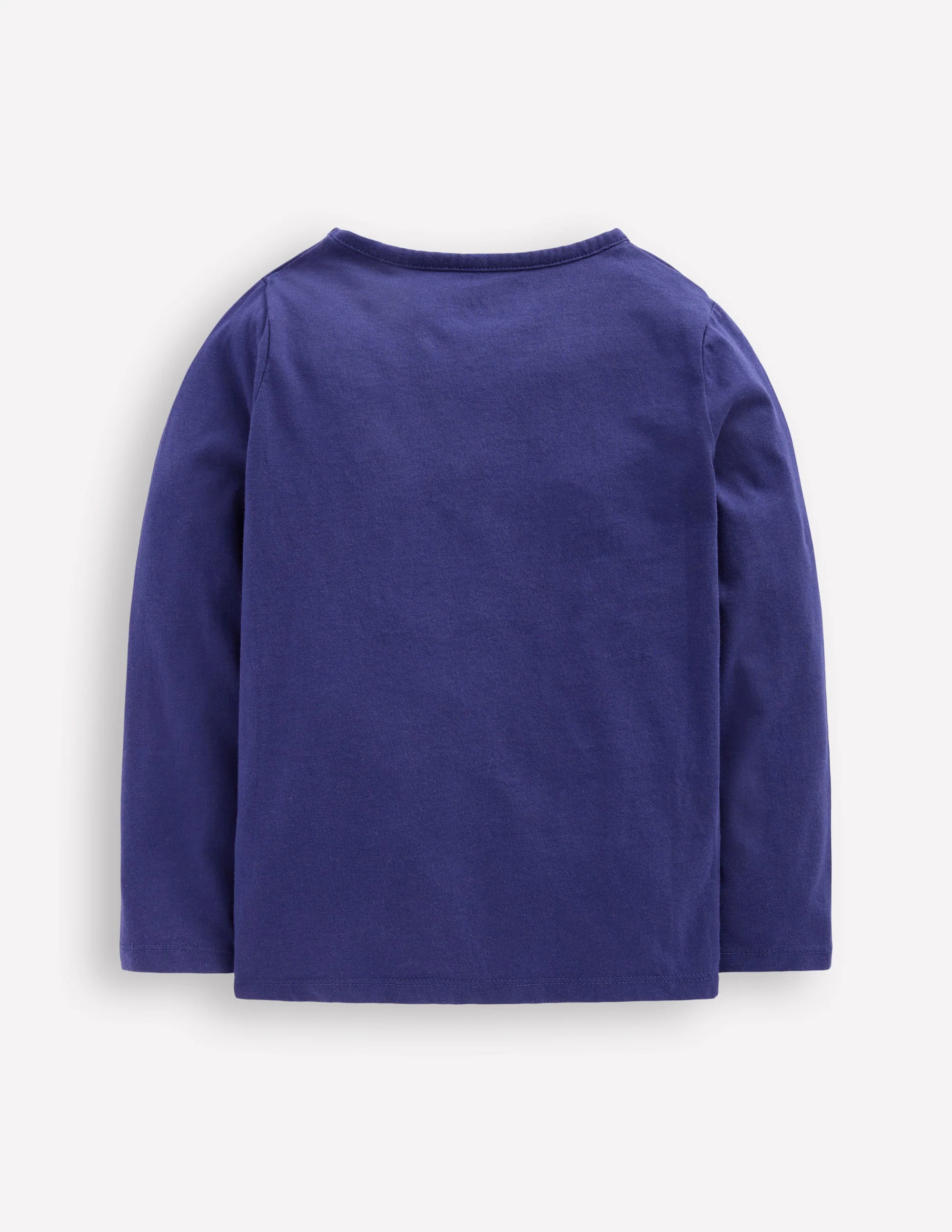 Long Sleeve Bouclé T-shirt-Starboard Blue Unicorn - Image 2