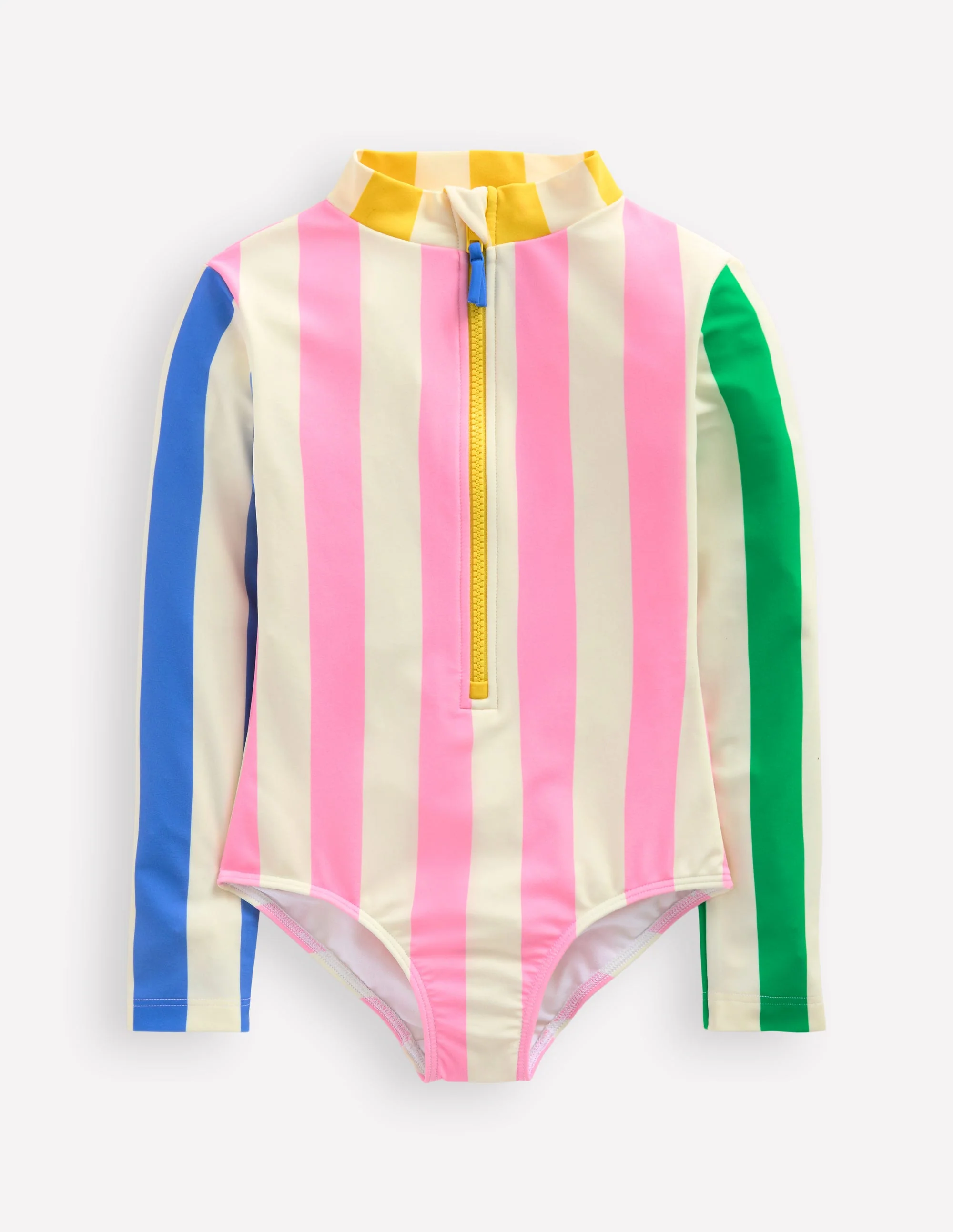 Long-sleeved Swimsuit-Hotchpotch Stripe