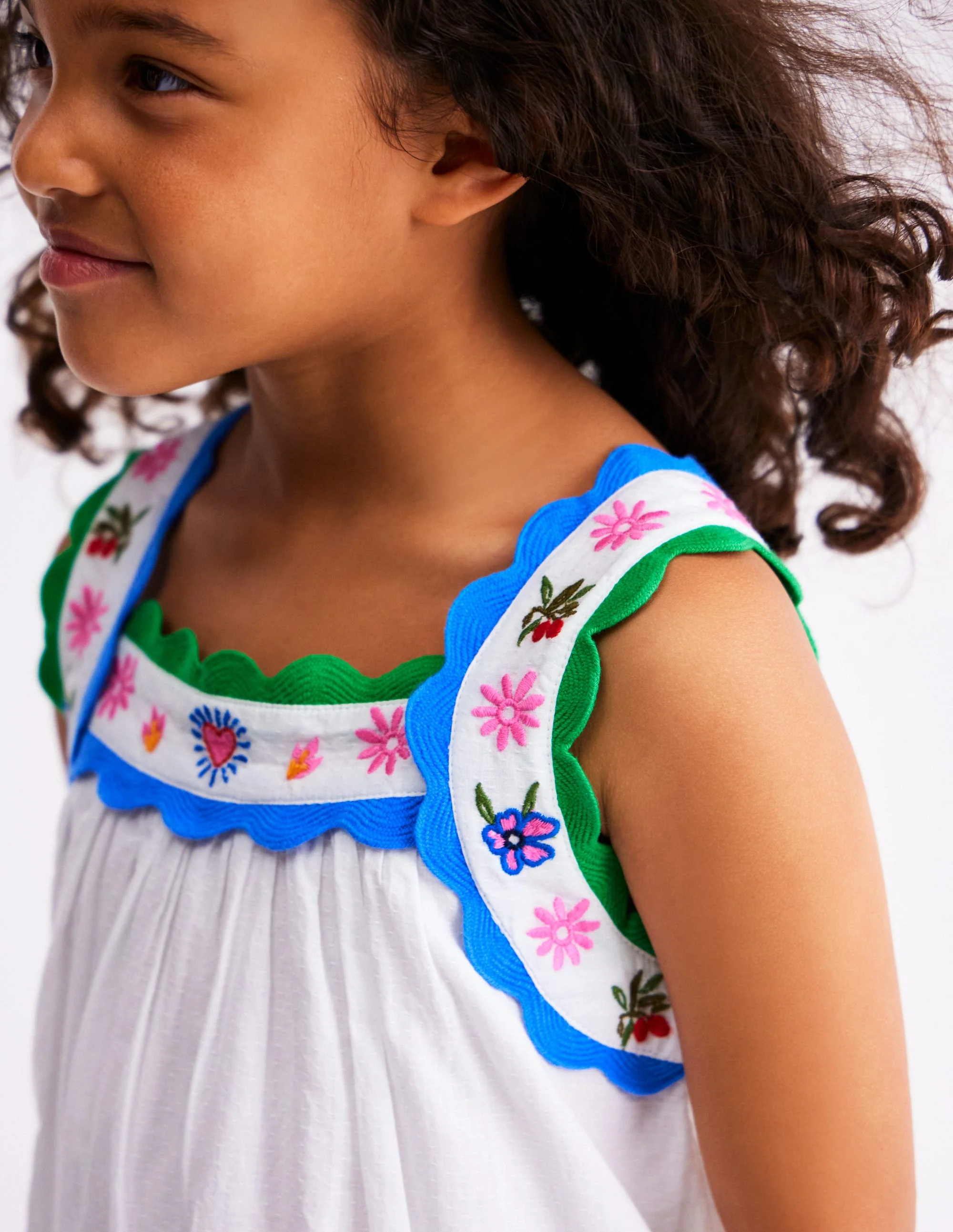 Maribel Strappy Swing Sundress-Soft Ivory Multi Jungle - Image 3