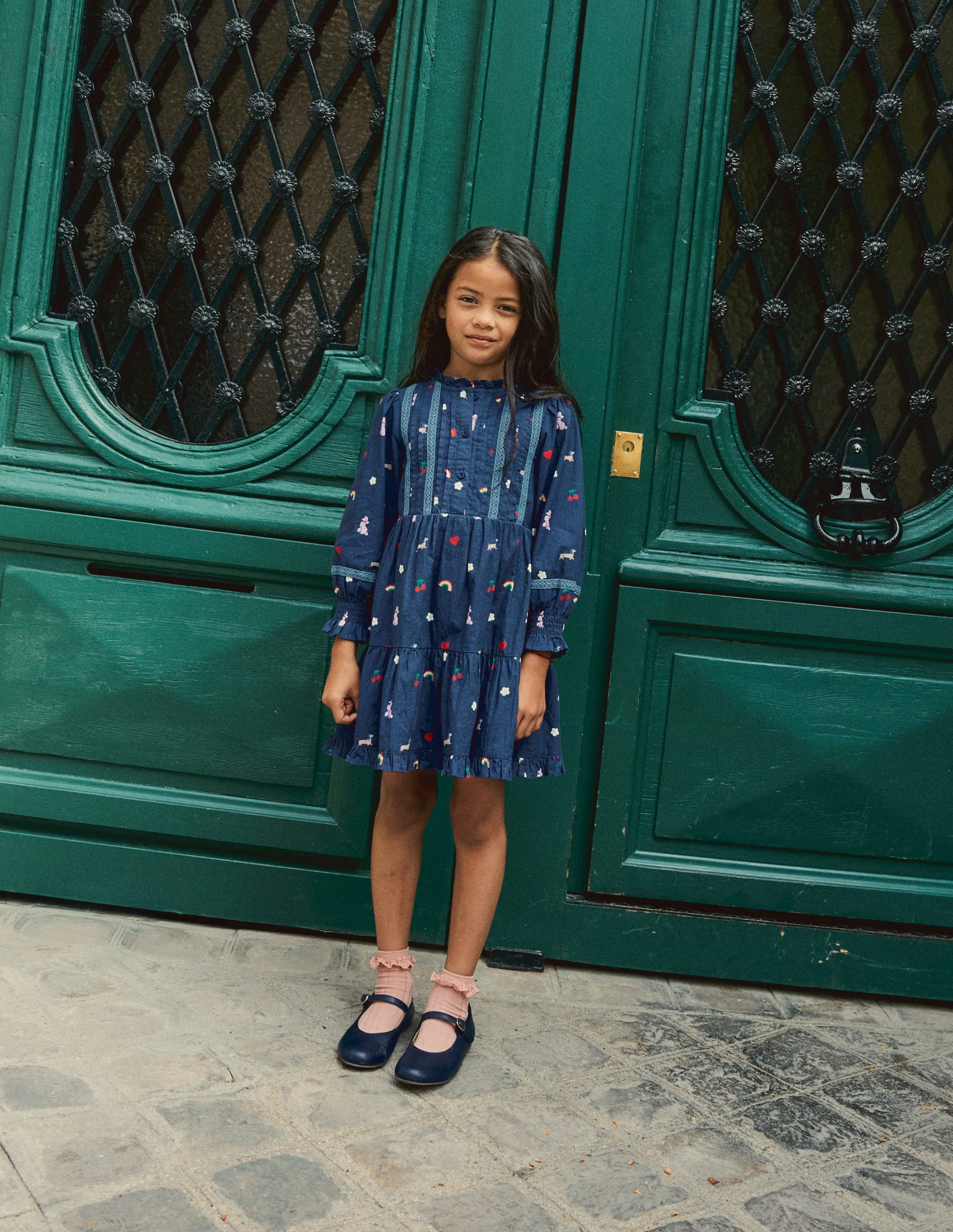 Mary Jane Shoes-Navy - Image 2