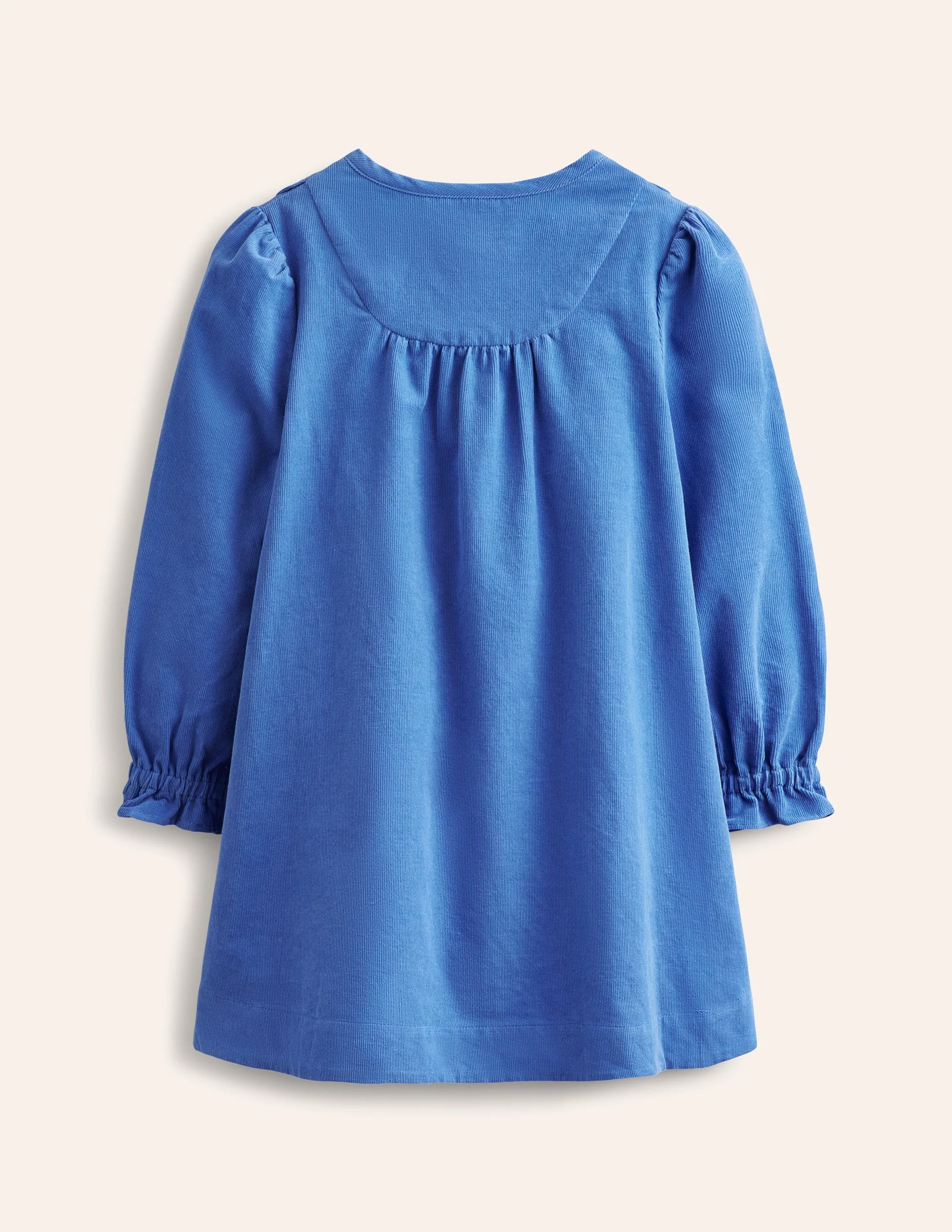 Norah Scallop Cord Dress-Bluejay Blue - Image 2
