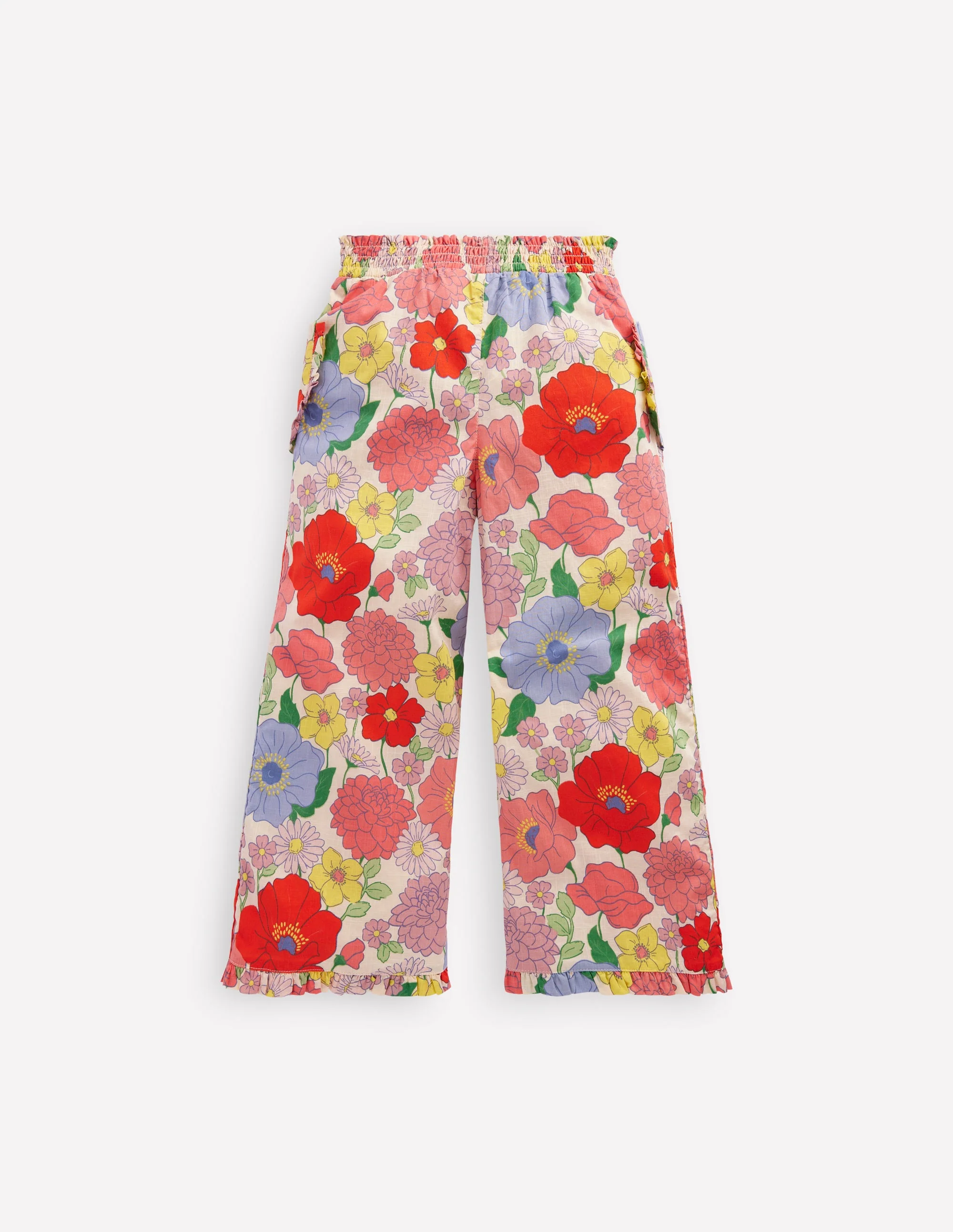 Nostaglic Frill Pants-Multi Summer Garden - Image 2