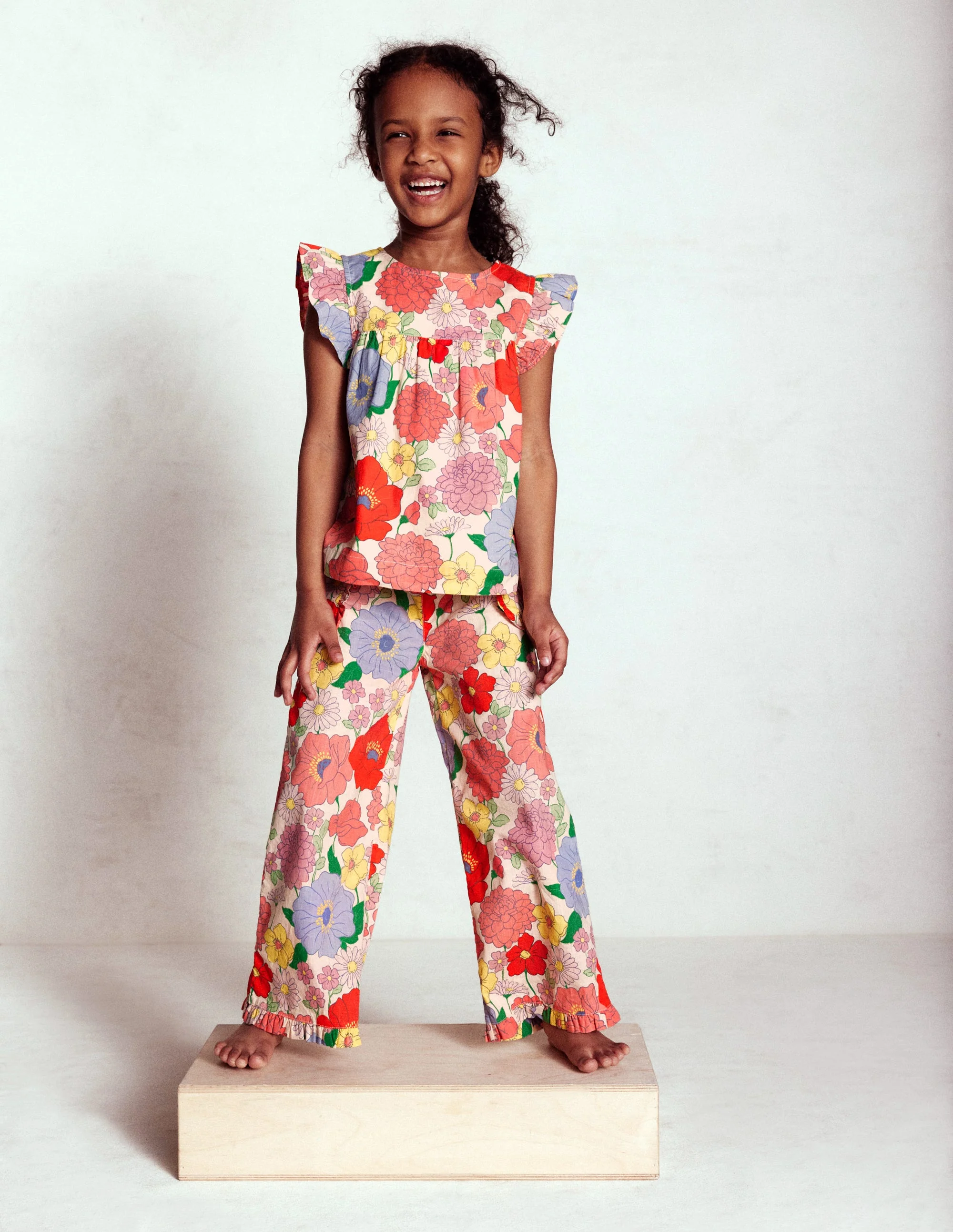 Nostaglic Frill Pants-Multi Summer Garden - Image 4