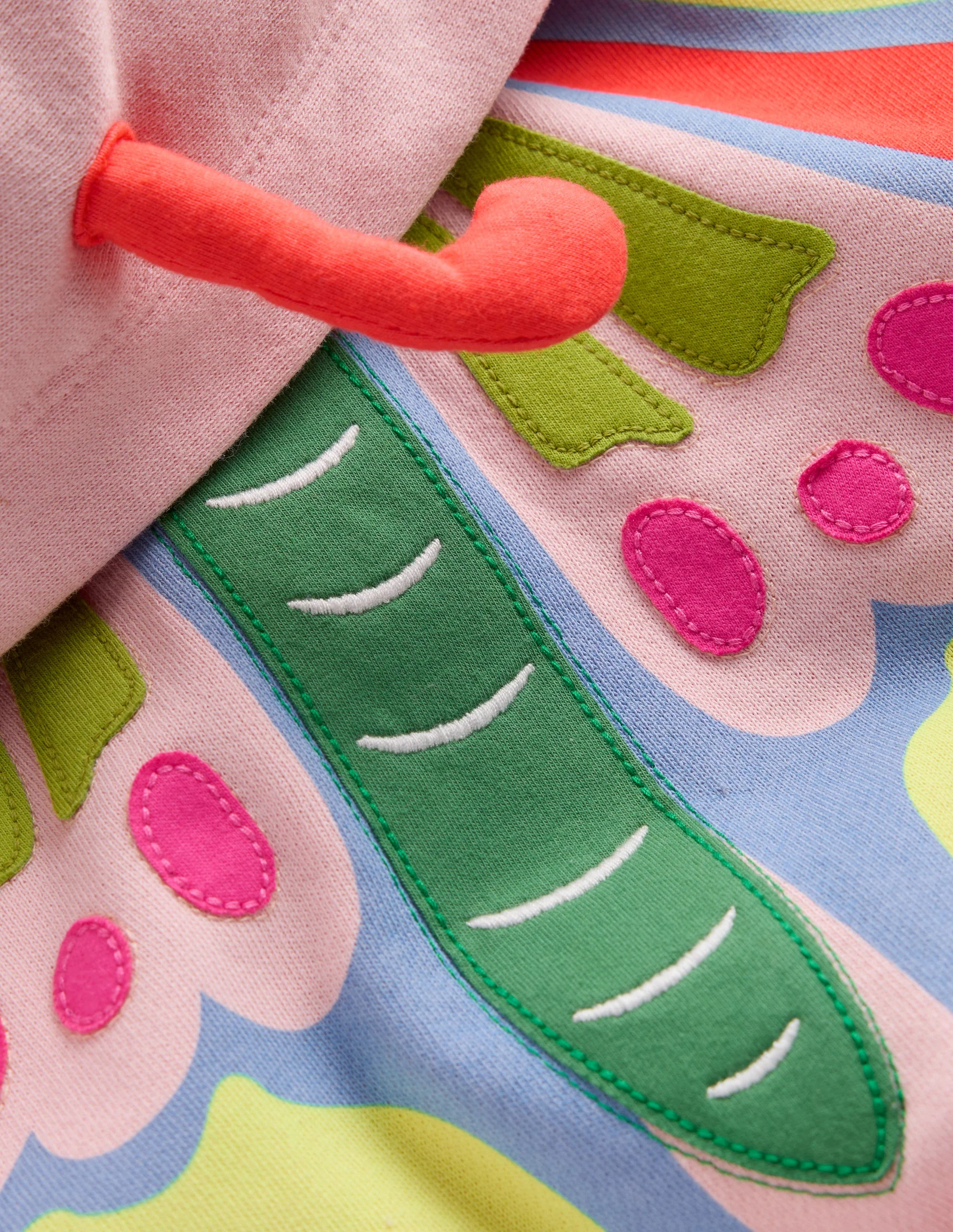 Novelty Relaxed Hoody-Pink Butterfly - Image 3