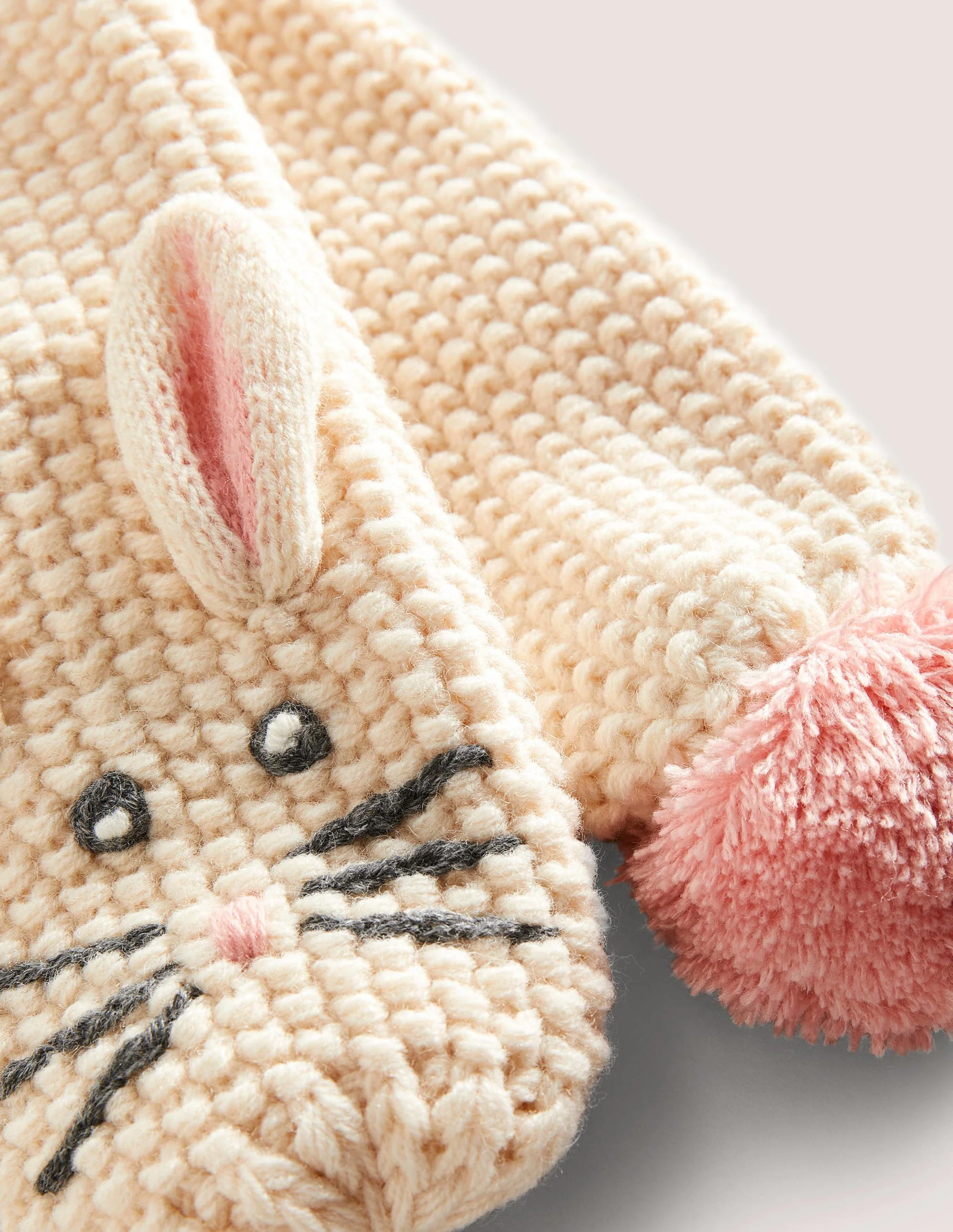 Novelty Scarf-Ivory Bunny - Image 2