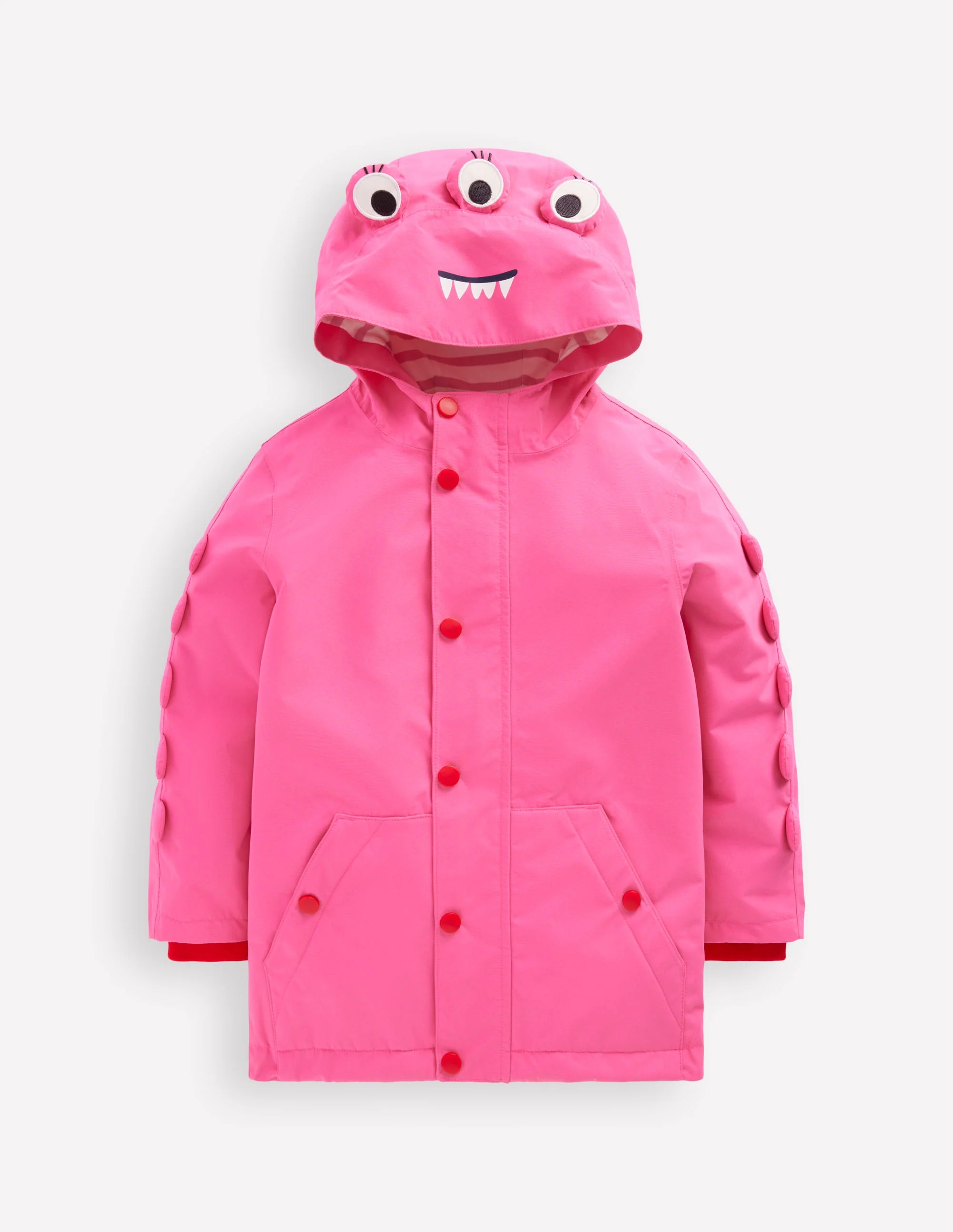 Novelty Waterproof Jacket-Sorbet Pink Monster