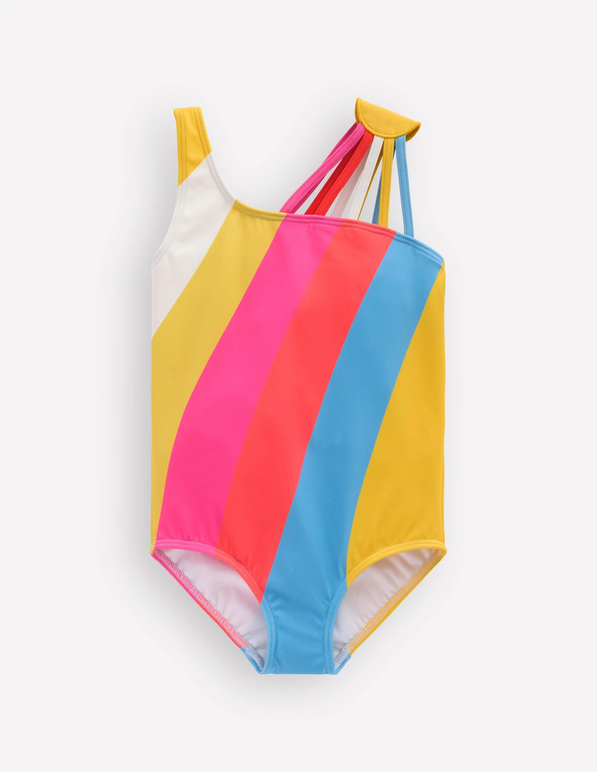 One Shoulder Ray Swimsuit-Rainbow - Image 3