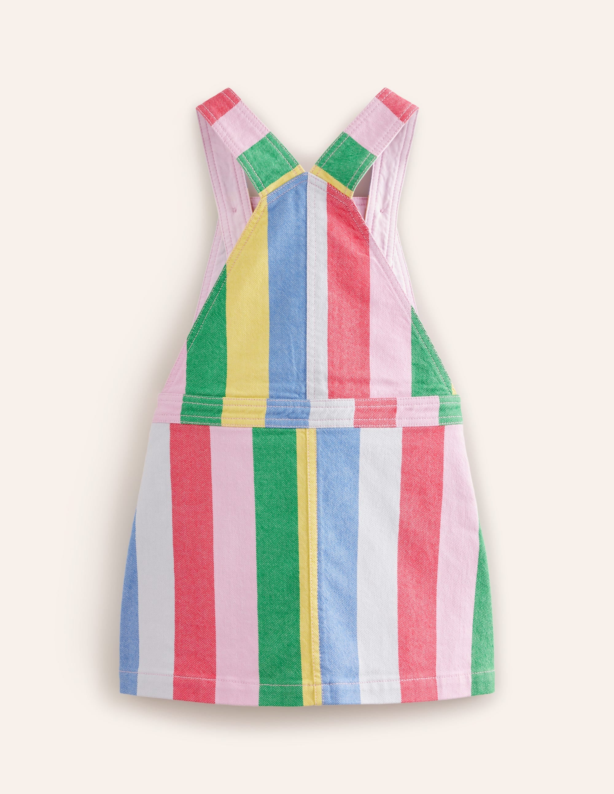 Overall Dress-Multi Rainbow Stripe - Image 2