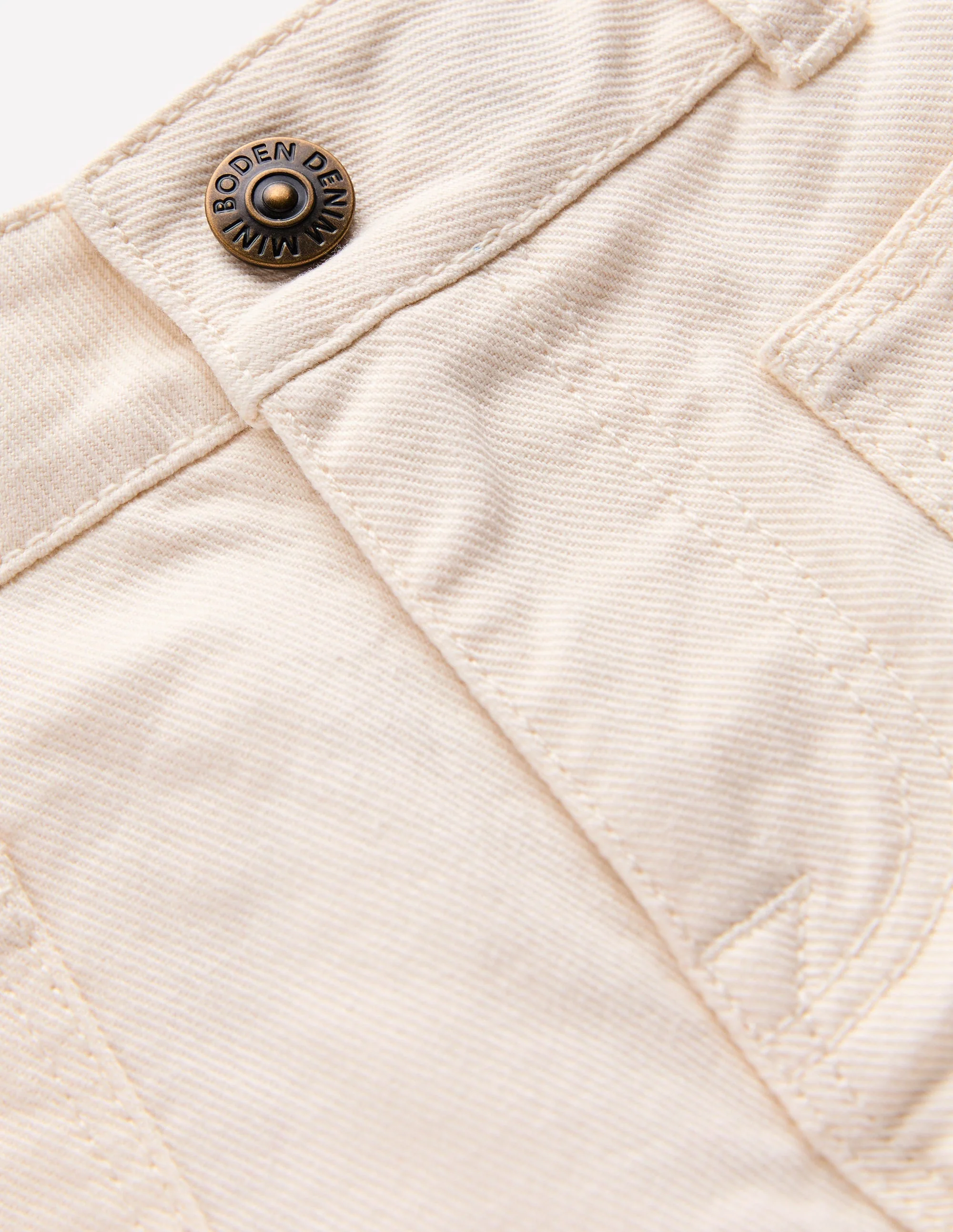 Patch Pocket Pants-Vanilla White - Image 3