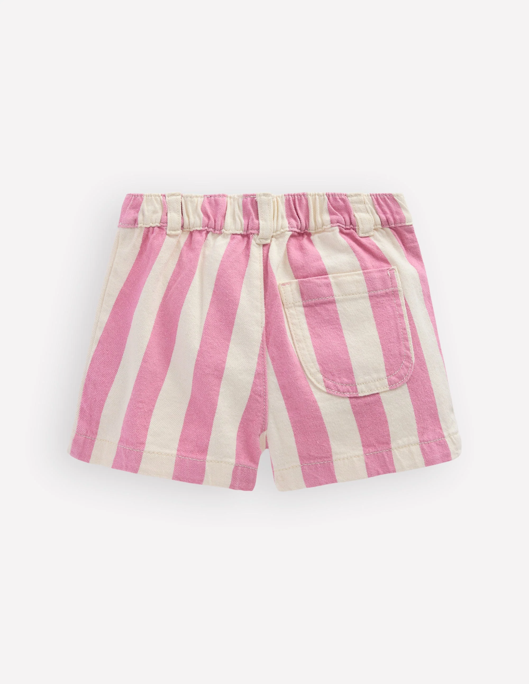 Patch Pocket Shorts-Pink Stripe - Image 2