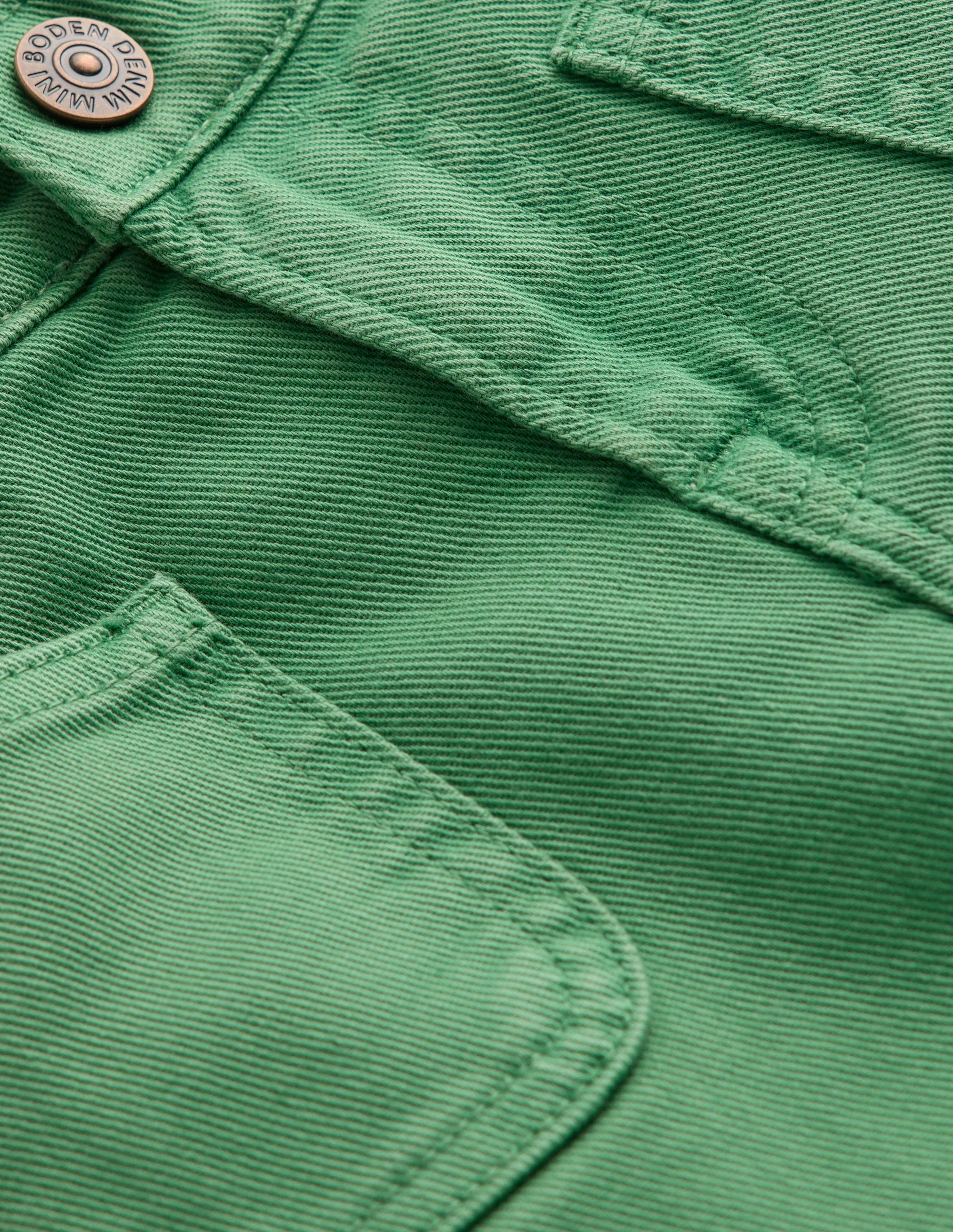 Patch Pocket Straight Jeans-Green - Image 3