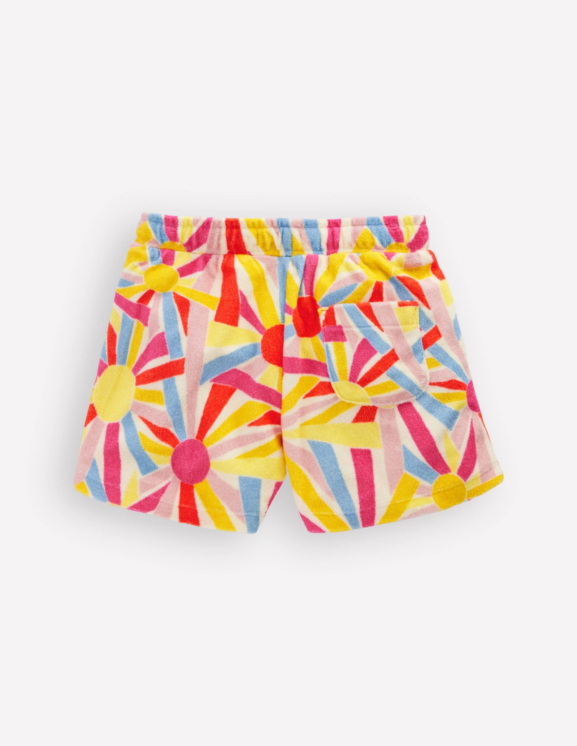 Patch Pocket Towelling short-Soft Ivory Sunburst - Image 2