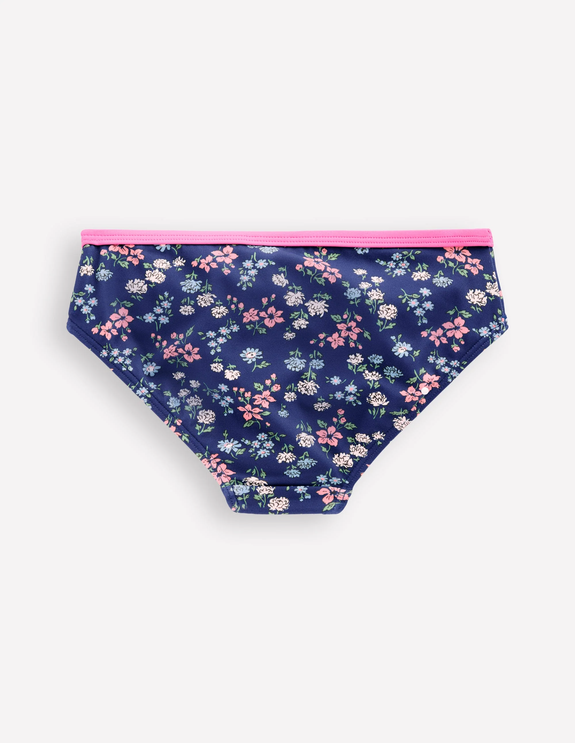 Patterned Bikini Bottoms-Sapphire Blue Meadow Floral - Image 2