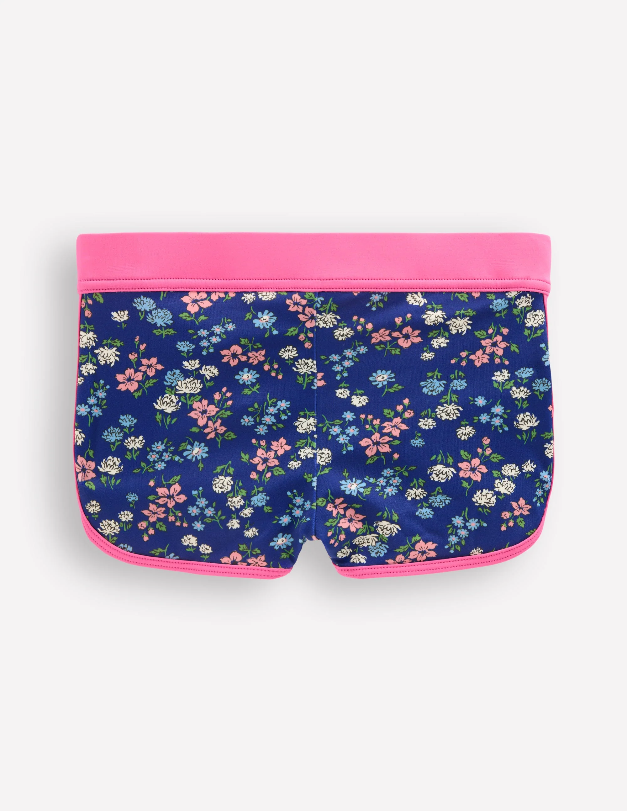 Patterned Swim Shorts-Sapphire Blue Meadow Floral - Image 2