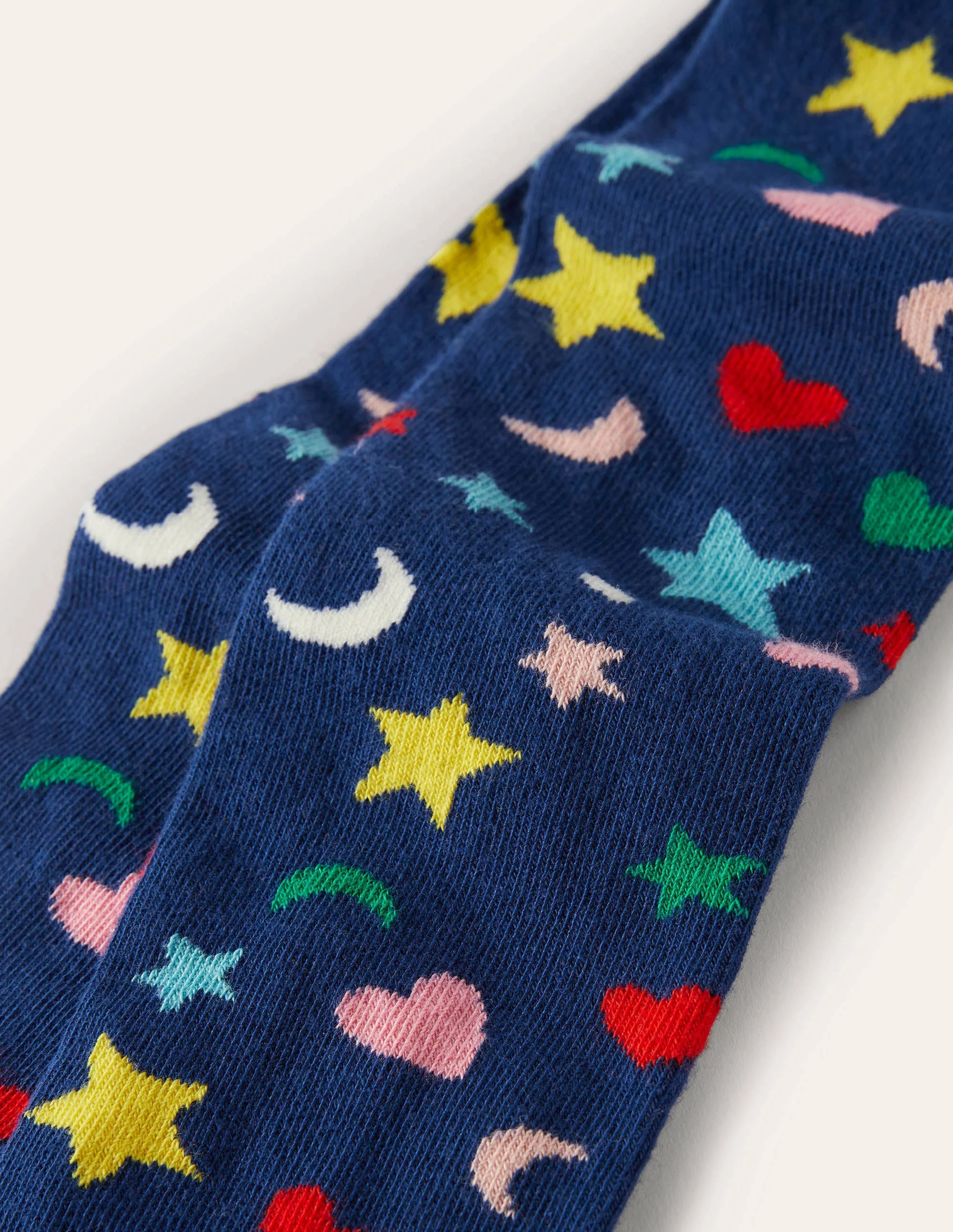 Patterned Tights-Stars Hearts and Moons - Image 2