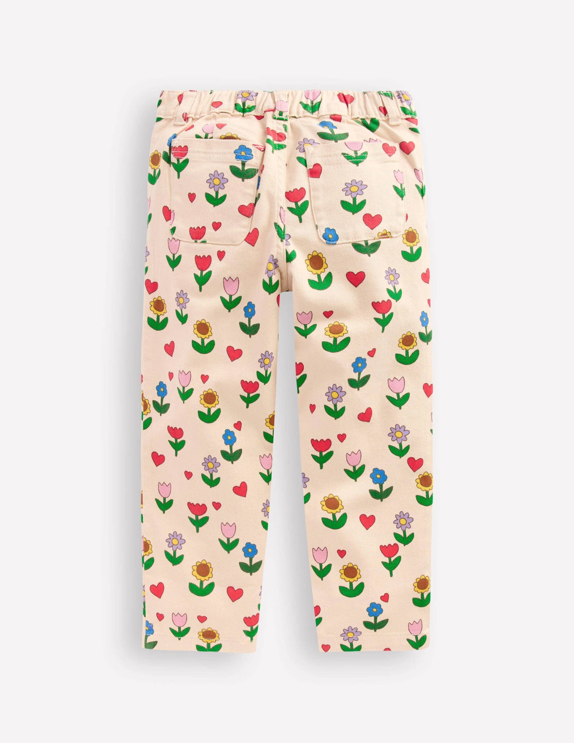 Pleat Jeans-Ivory Sunflower Garden - Image 5