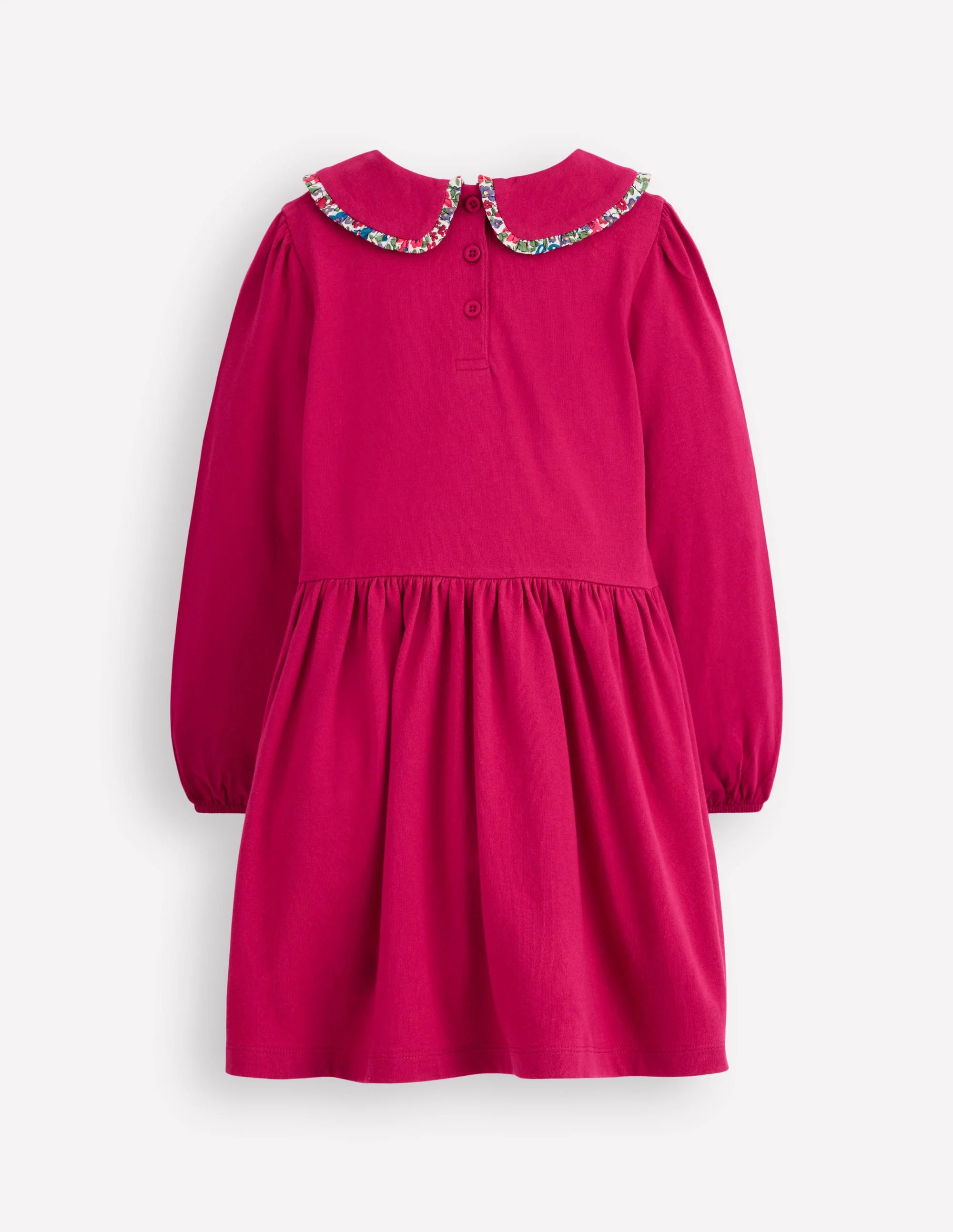 Pretty Appliqué Jersey Dress-Cherry Jam Horses - Image 2