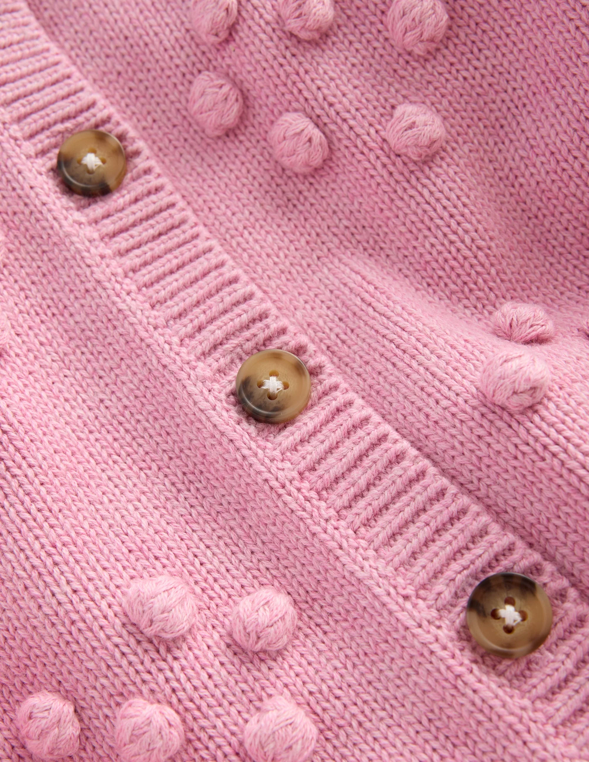 Pretty Bobble Cardigan-Formica Pink - Image 3