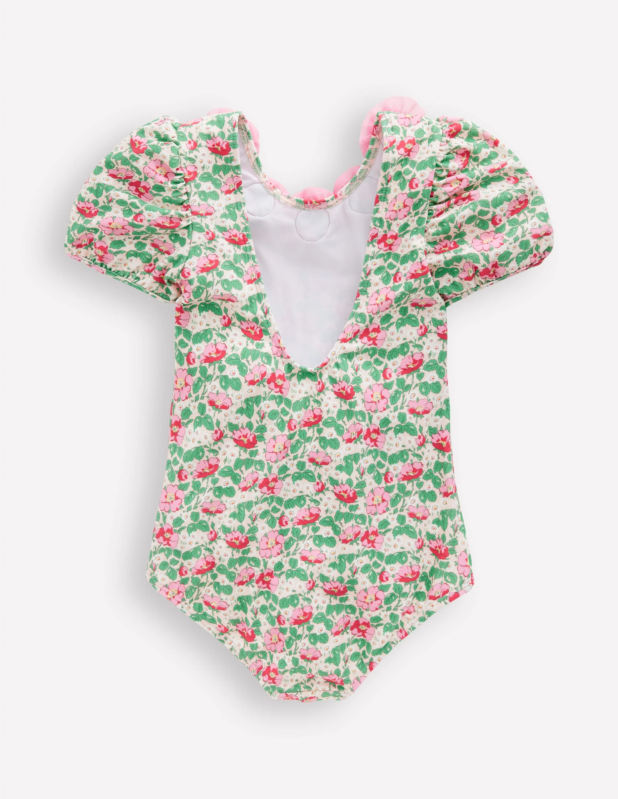 Pretty Scoopback Swimsuit-Chalk Pink Wild Rose - Image 2