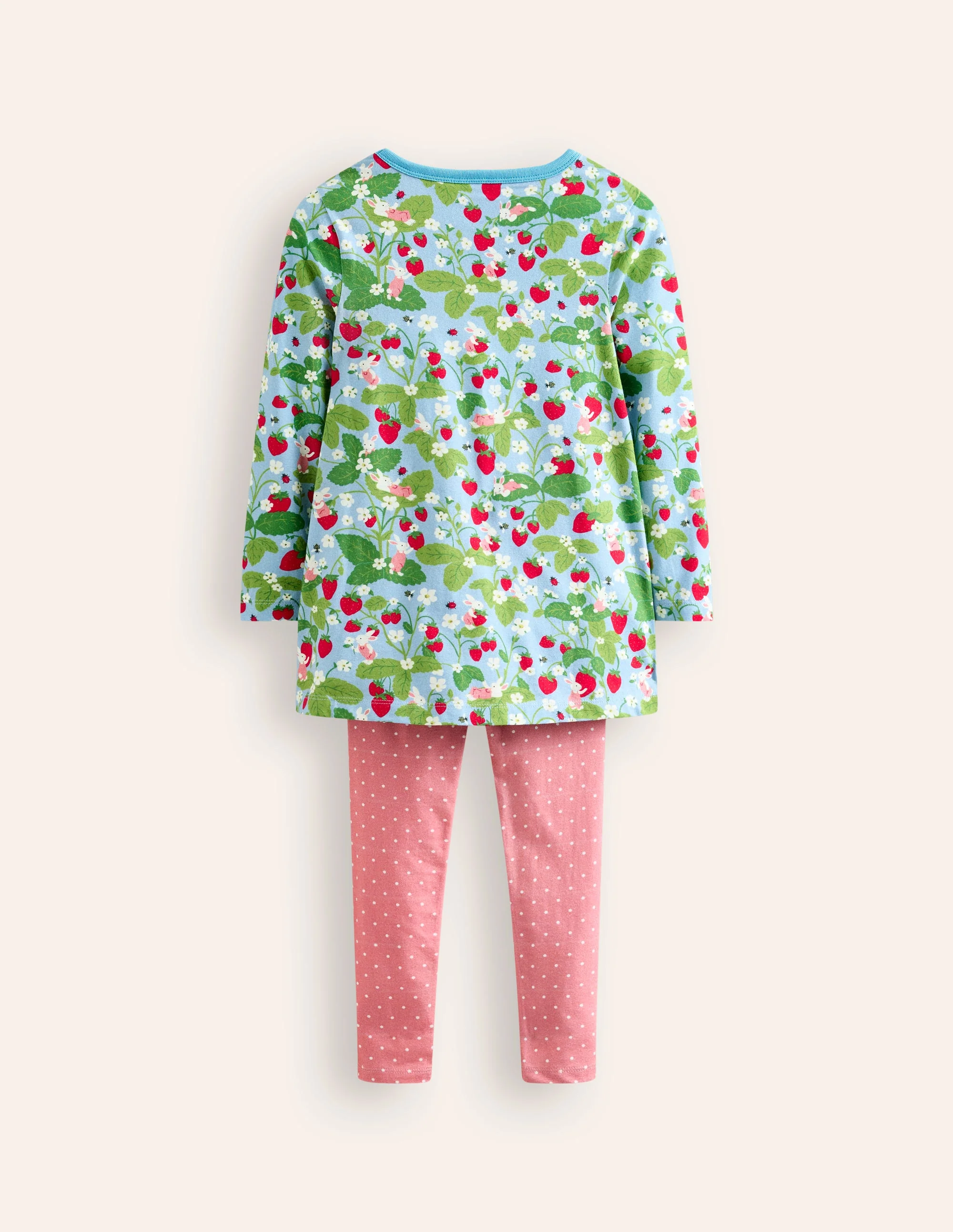 Print Tunic and Leggings Set-Strawberry Field - Image 2