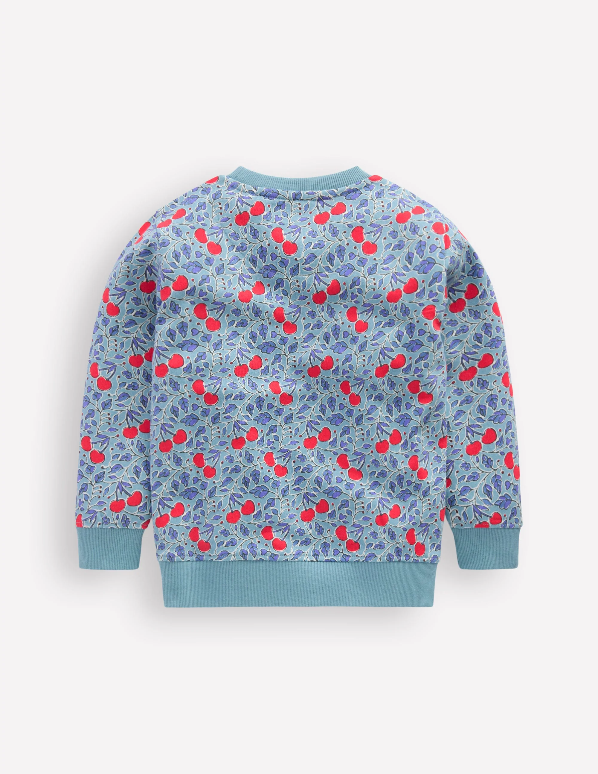 Printed Sweatshirt-Blue Cherries - Image 3