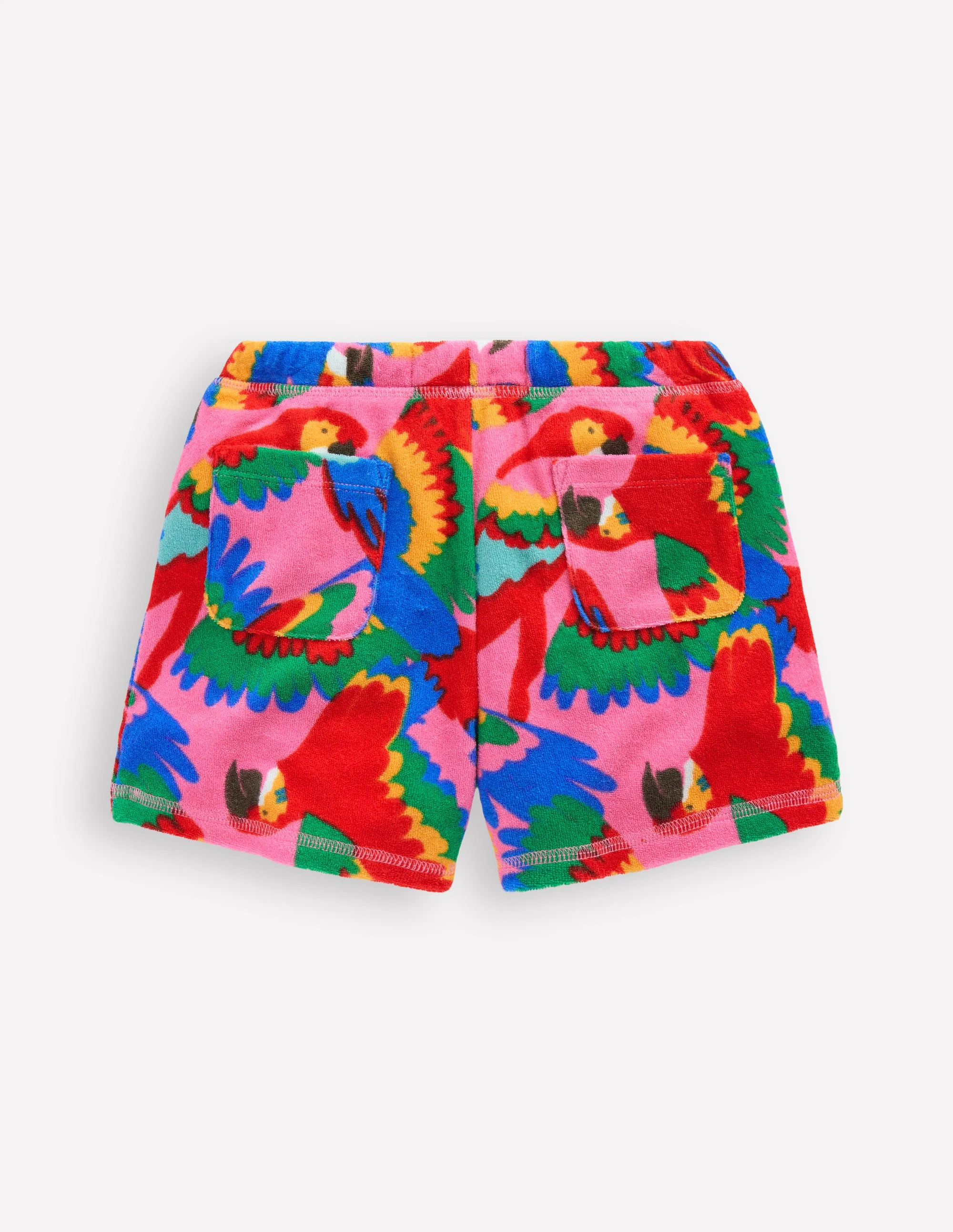 Printed Towelling Short-Multi Rainbow Parrot - Image 2