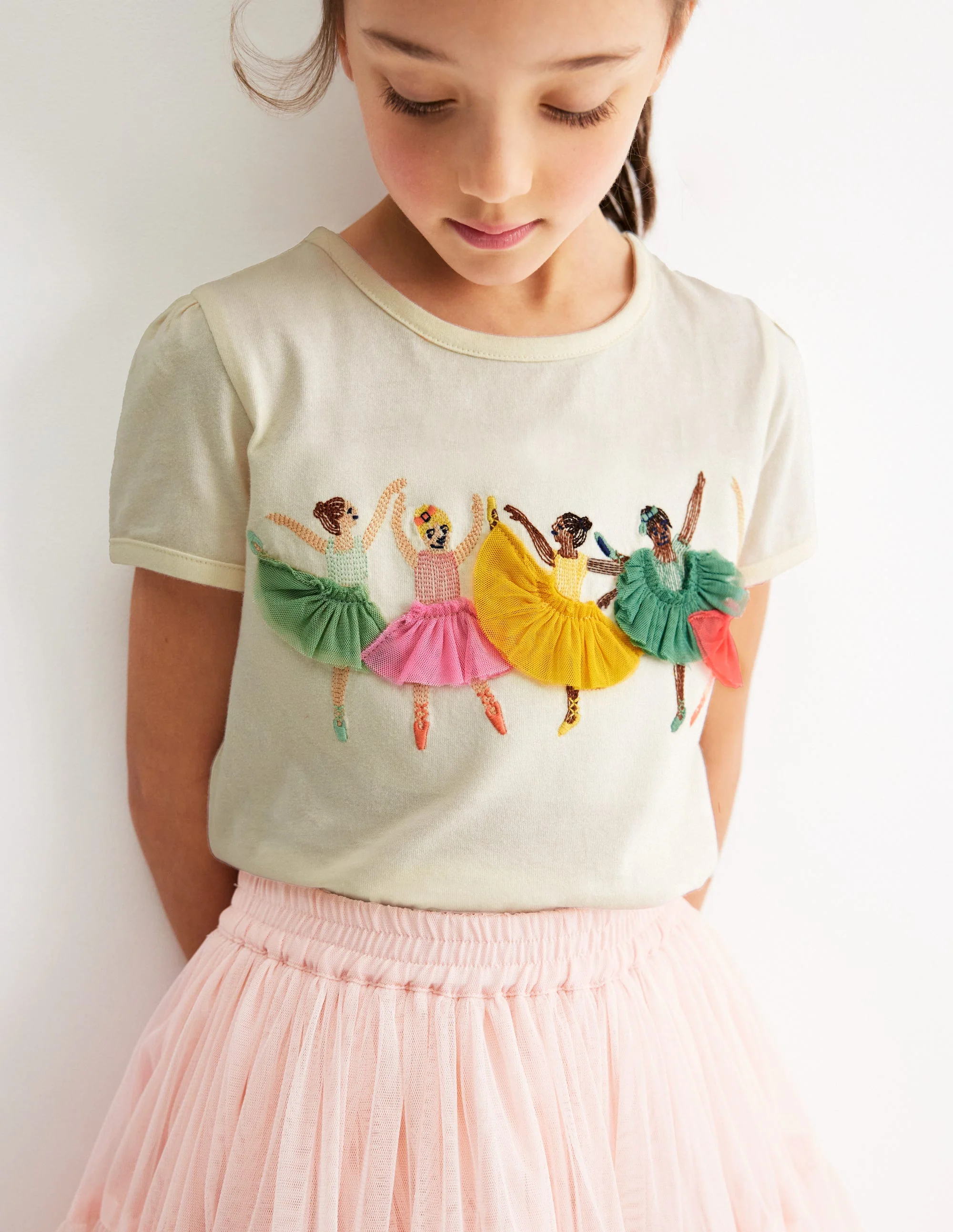 Puff Sleeve Superstitch Top-Ivory Ballerinas - Image 5
