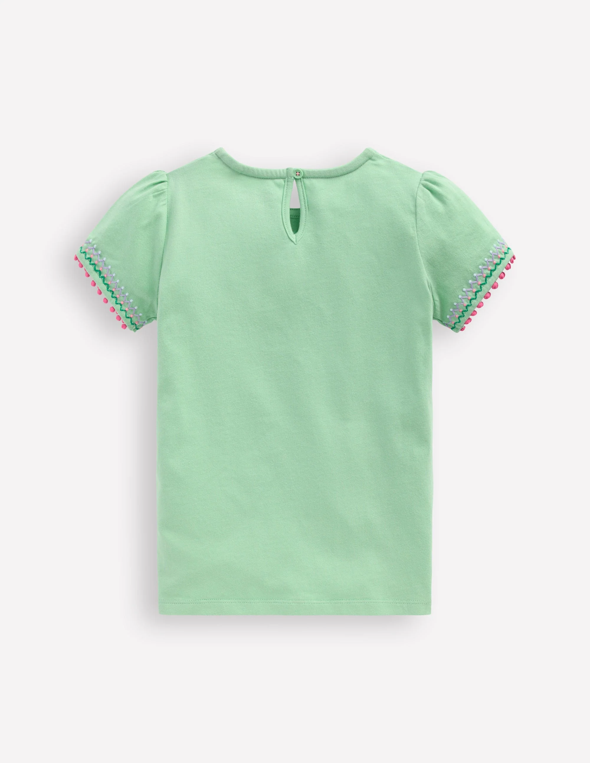 Puff Sleeve T-shirt-Pistachio Green - Image 2